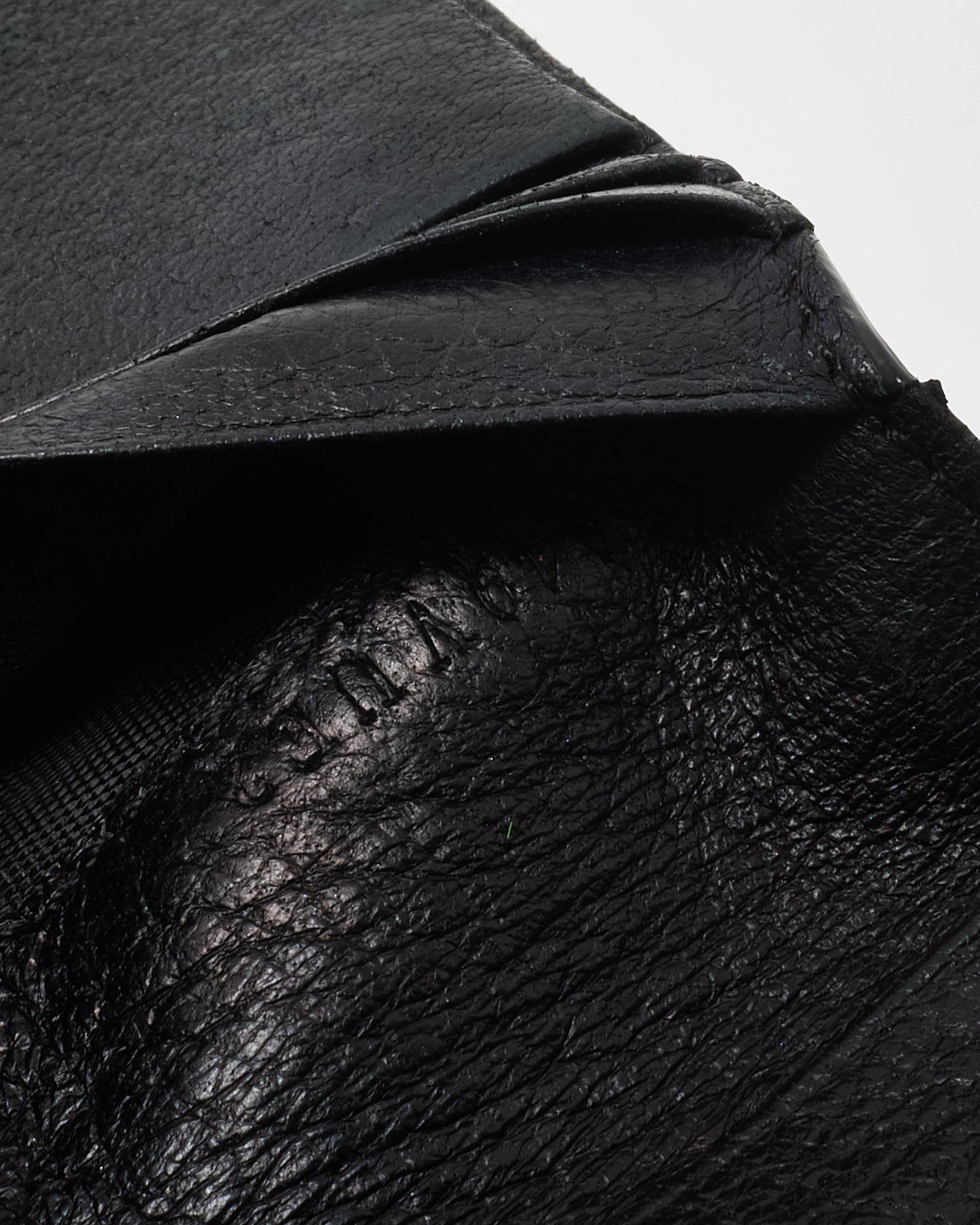 Valentino Metallic Gold Pebbled Leather Rockstud Zippy Compact Wallet