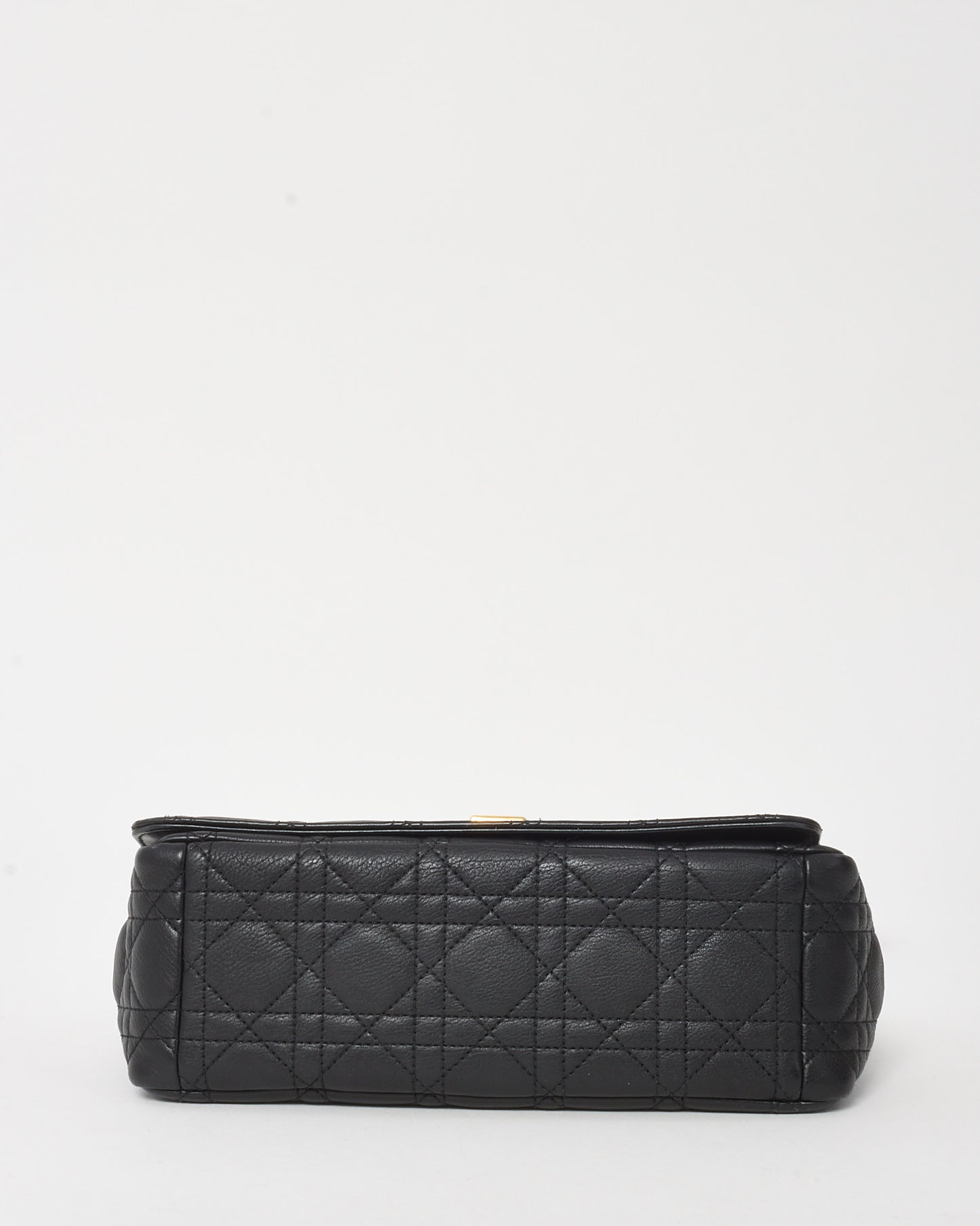 Dior Black Cannage Calfskin Leather Large Dior Caro Bag