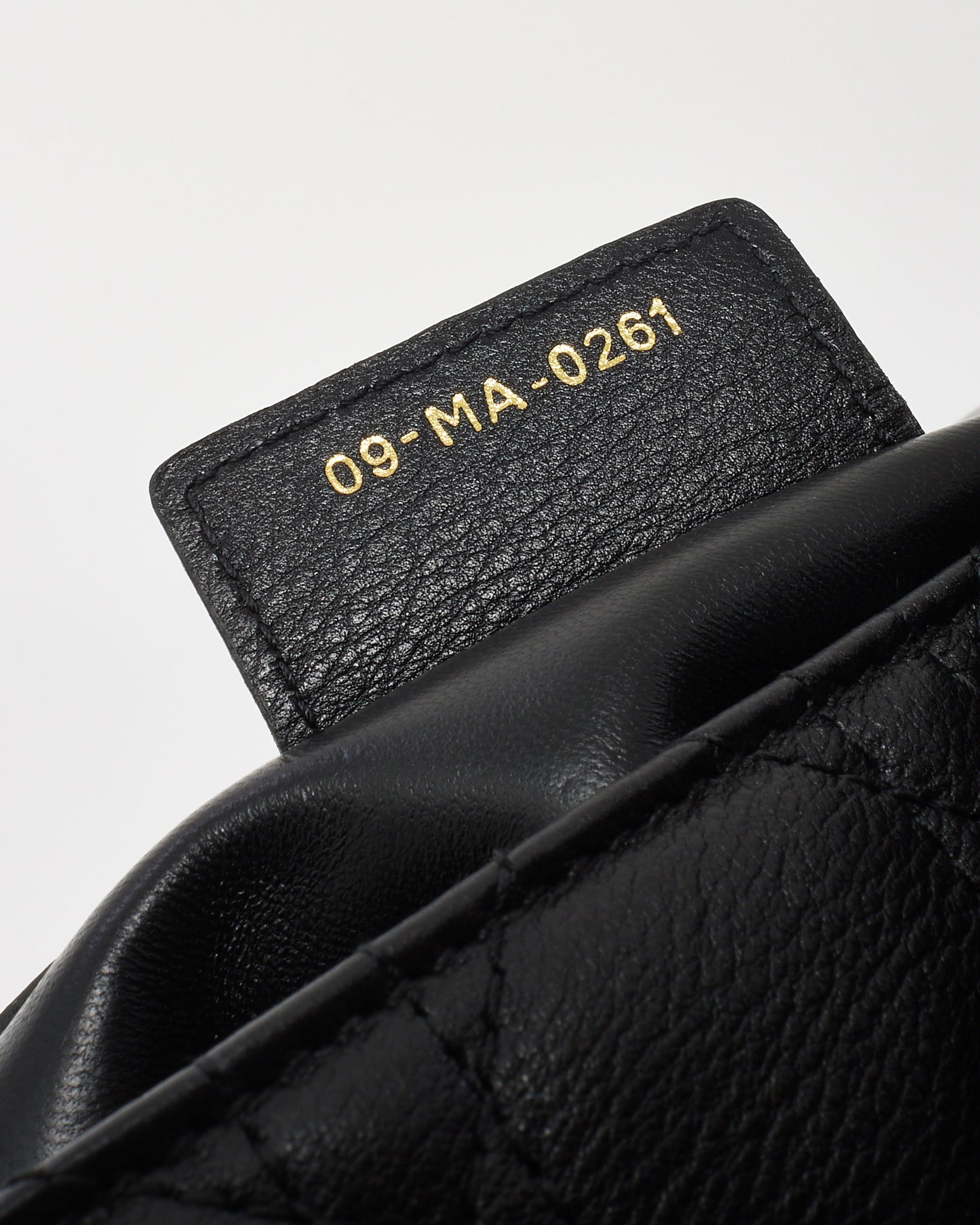 Dior Black Cannage Calfskin Leather Large Dior Caro Bag