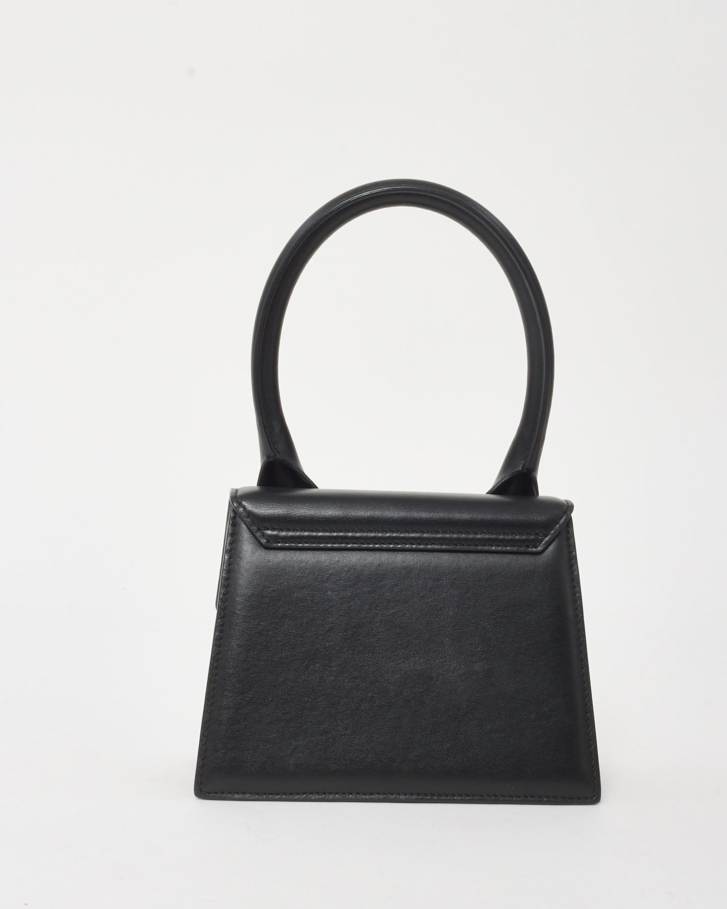 Jacquemus Black Leather "Le Grand Chiquito" Bag w/ Strap