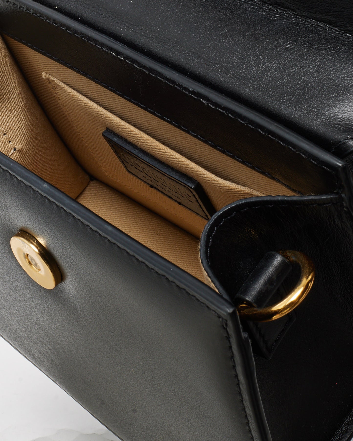 Jacquemus Black Leather "Le Grand Chiquito" Bag w/ Strap