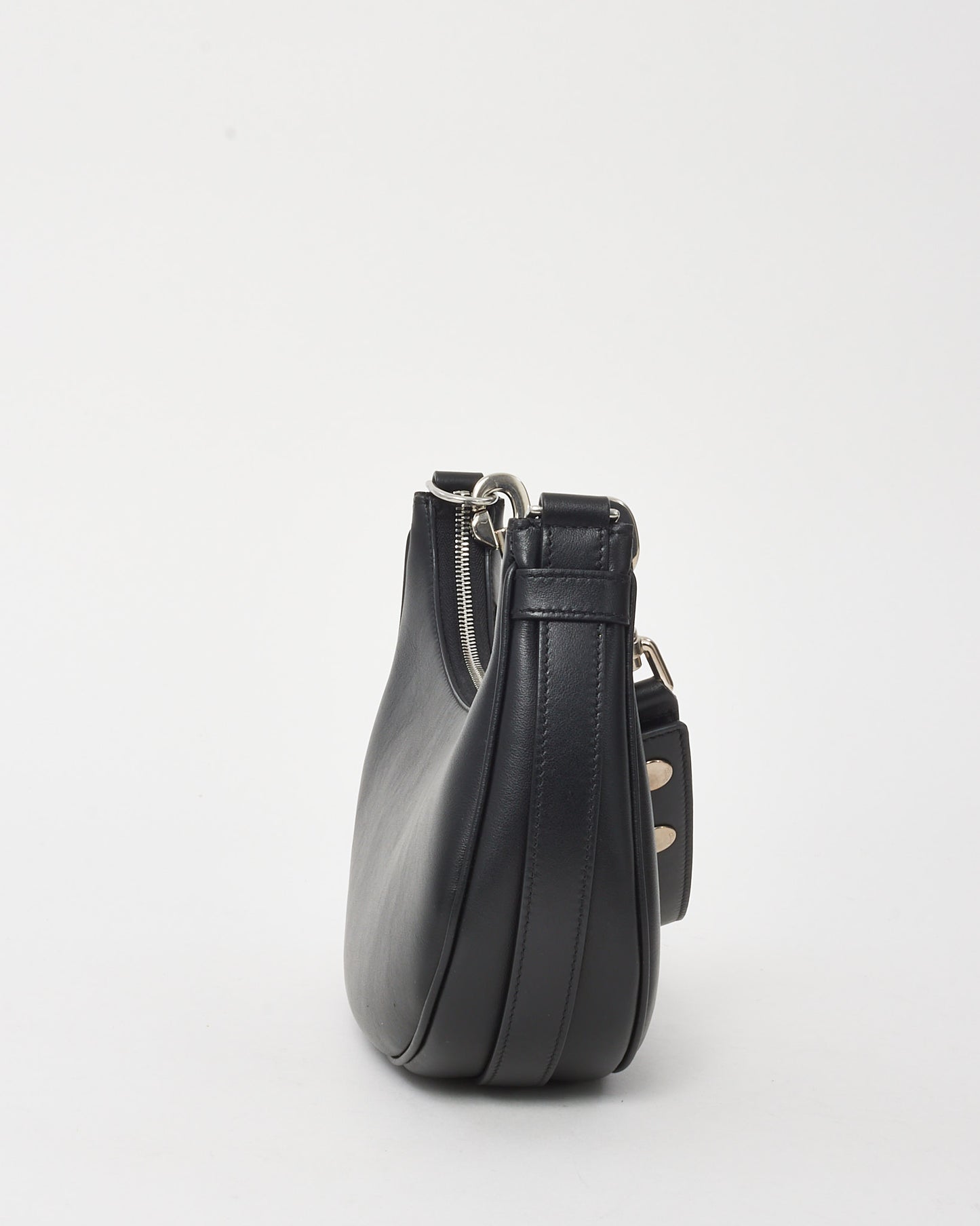 Celine Black Leather Medium Ava Strap Shoulder Bag
