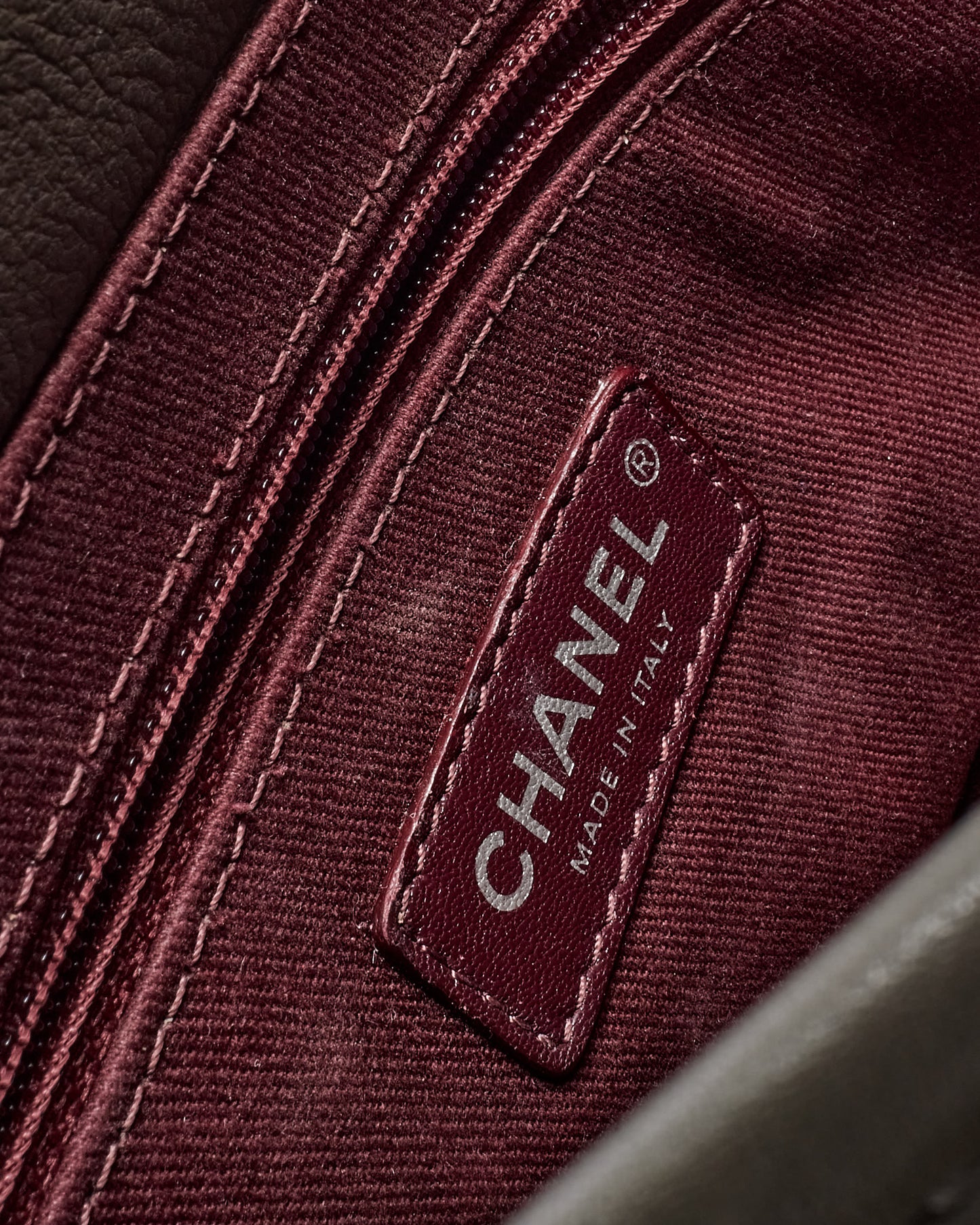 Chanel Grey Quilted Calfskin Leather Mini French Riviera Flap Bag SHW