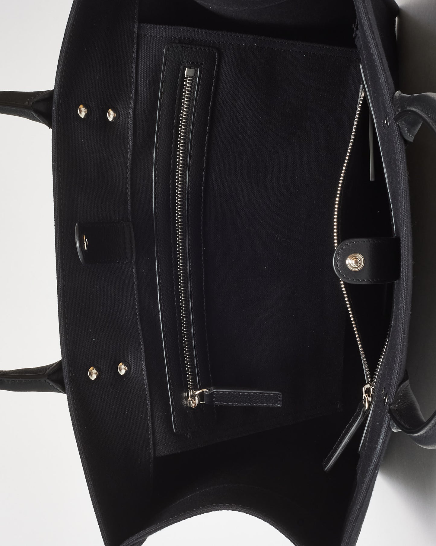 Versace Black Canvas La Medusa Canvas Large Tote Bag