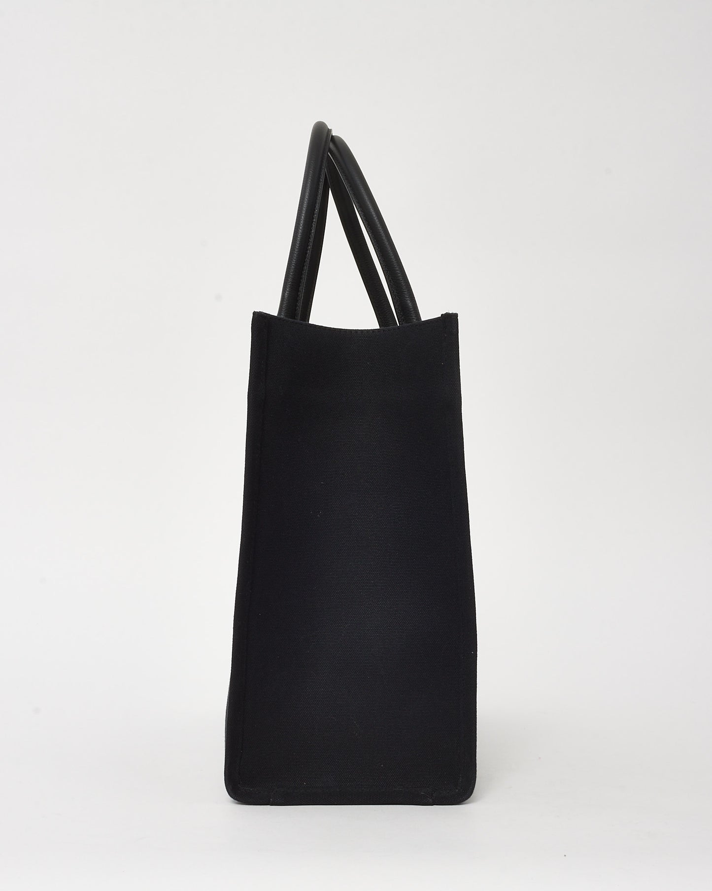 Versace Black Canvas La Medusa Canvas Large Tote Bag