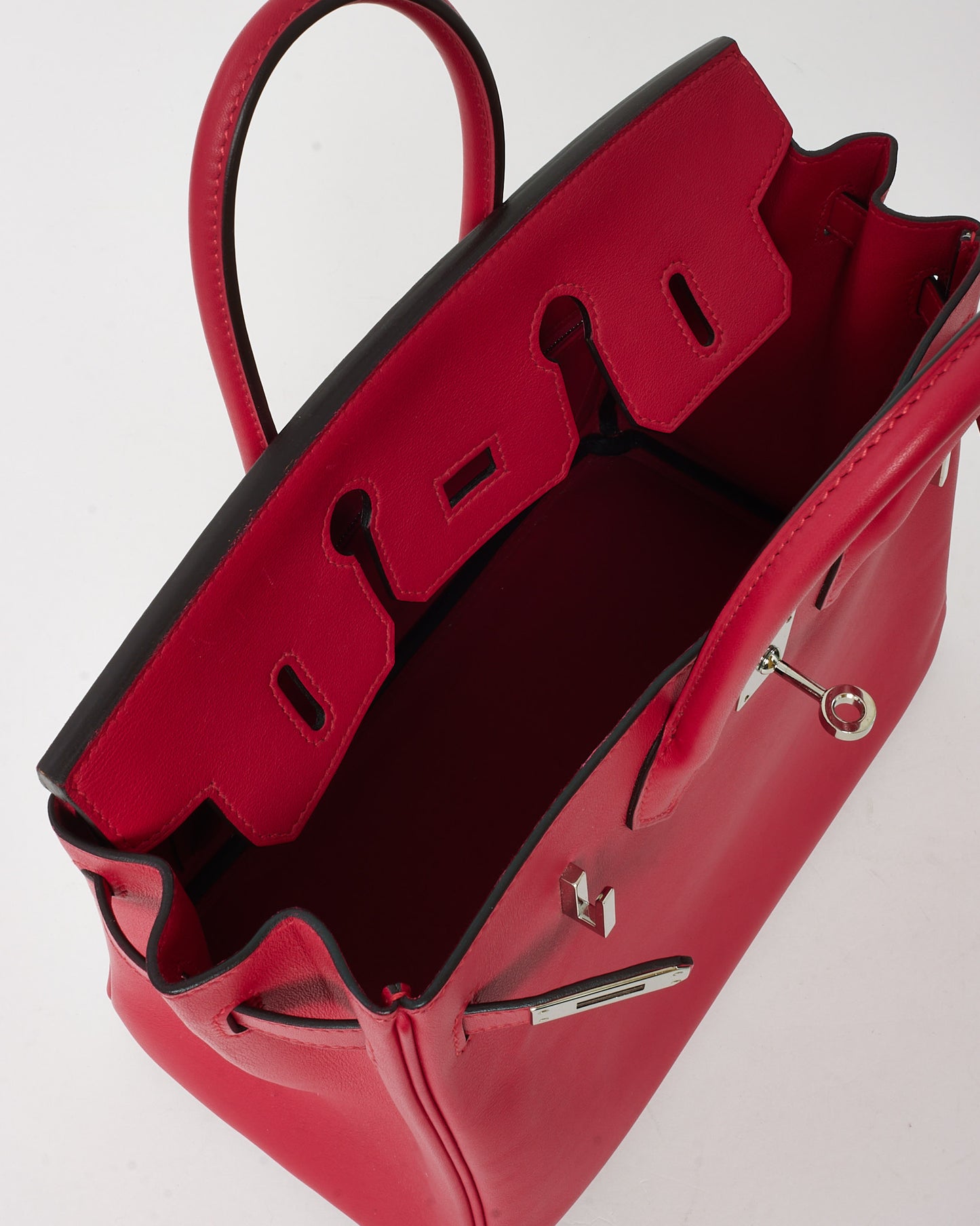 Hermès Pink Framboise Swift Leather Birkin 25 PHW