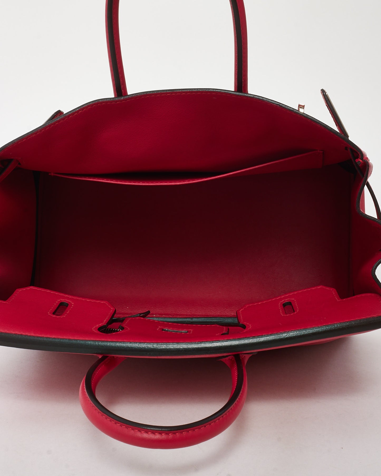 Hermès Pink Framboise Swift Leather Birkin 25 PHW