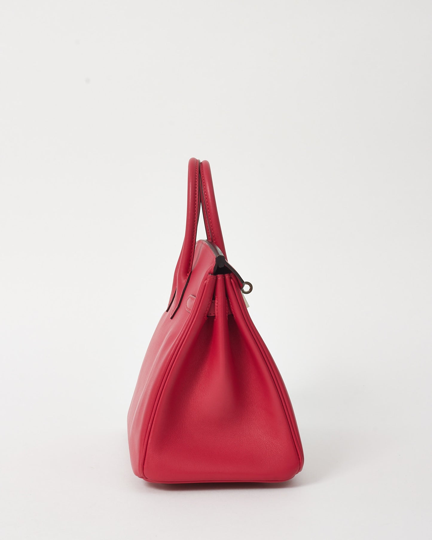 Hermès Pink Framboise Swift Leather Birkin 25 PHW