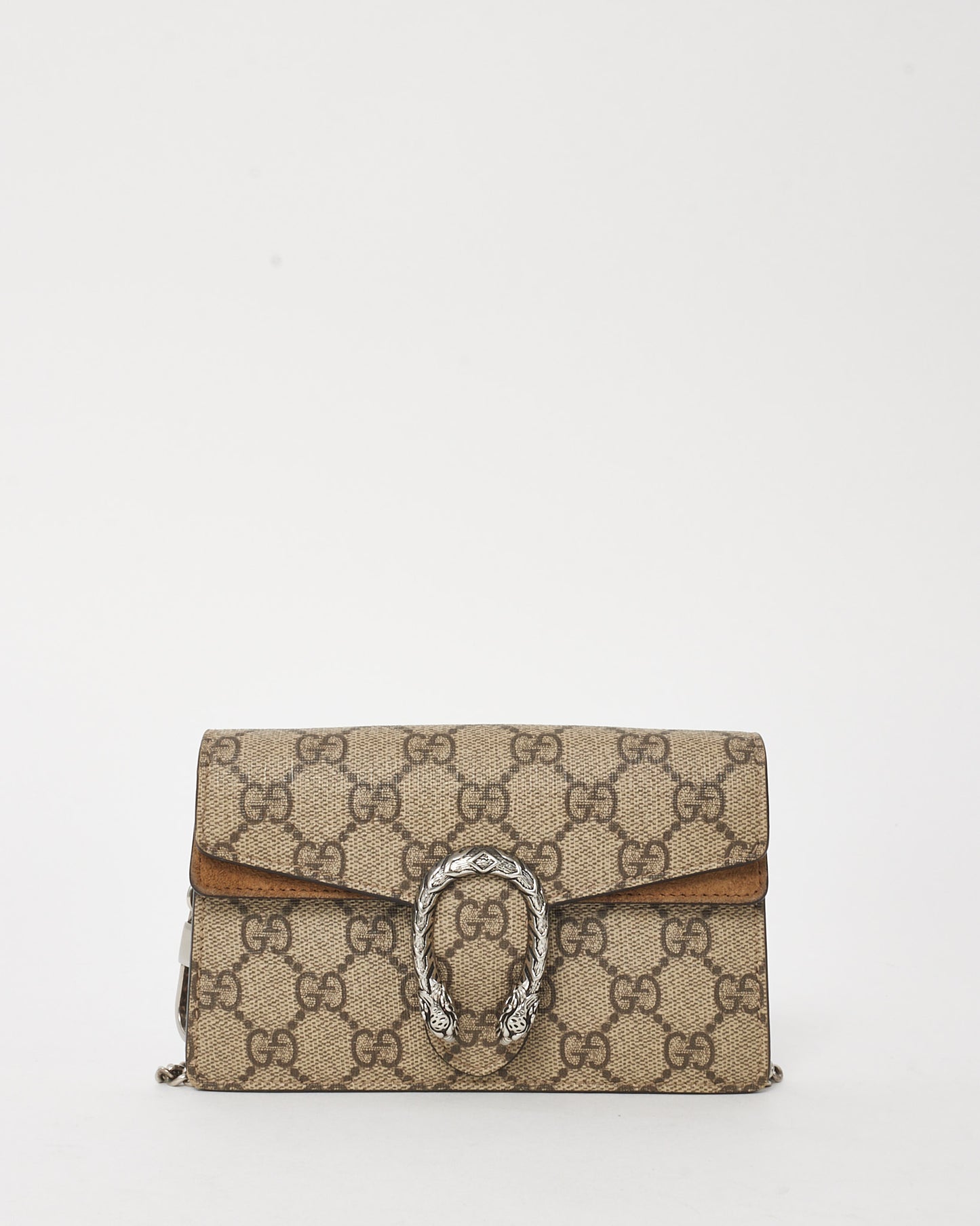 Gucci Beige GG Supreme Canvas Super Mini Dionysus Bag