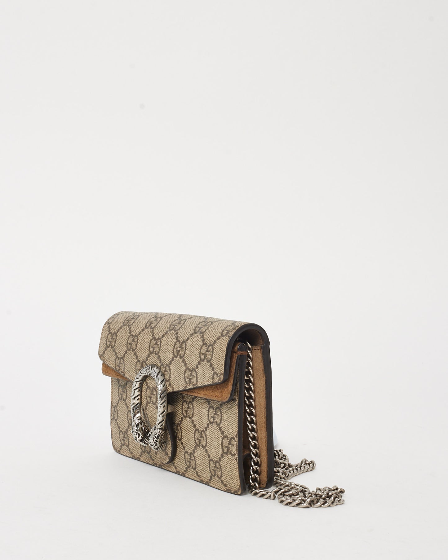 Gucci Beige GG Supreme Canvas Super Mini Dionysus Bag