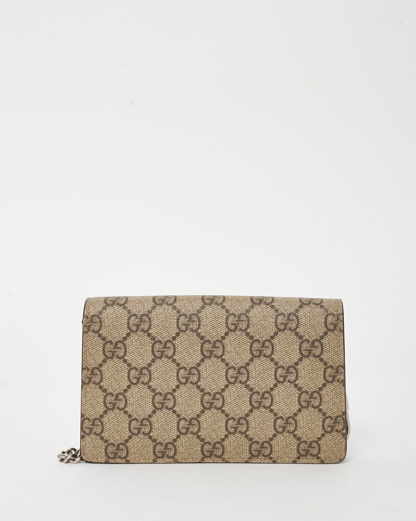 Gucci Beige GG Supreme Canvas Super Mini Dionysus Bag