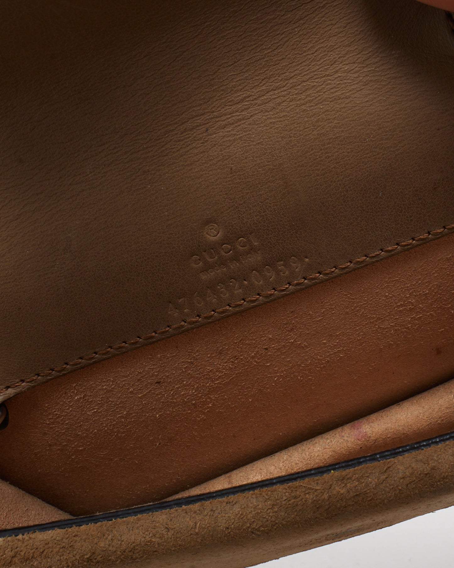 Gucci Beige GG Supreme Canvas Super Mini Dionysus Bag