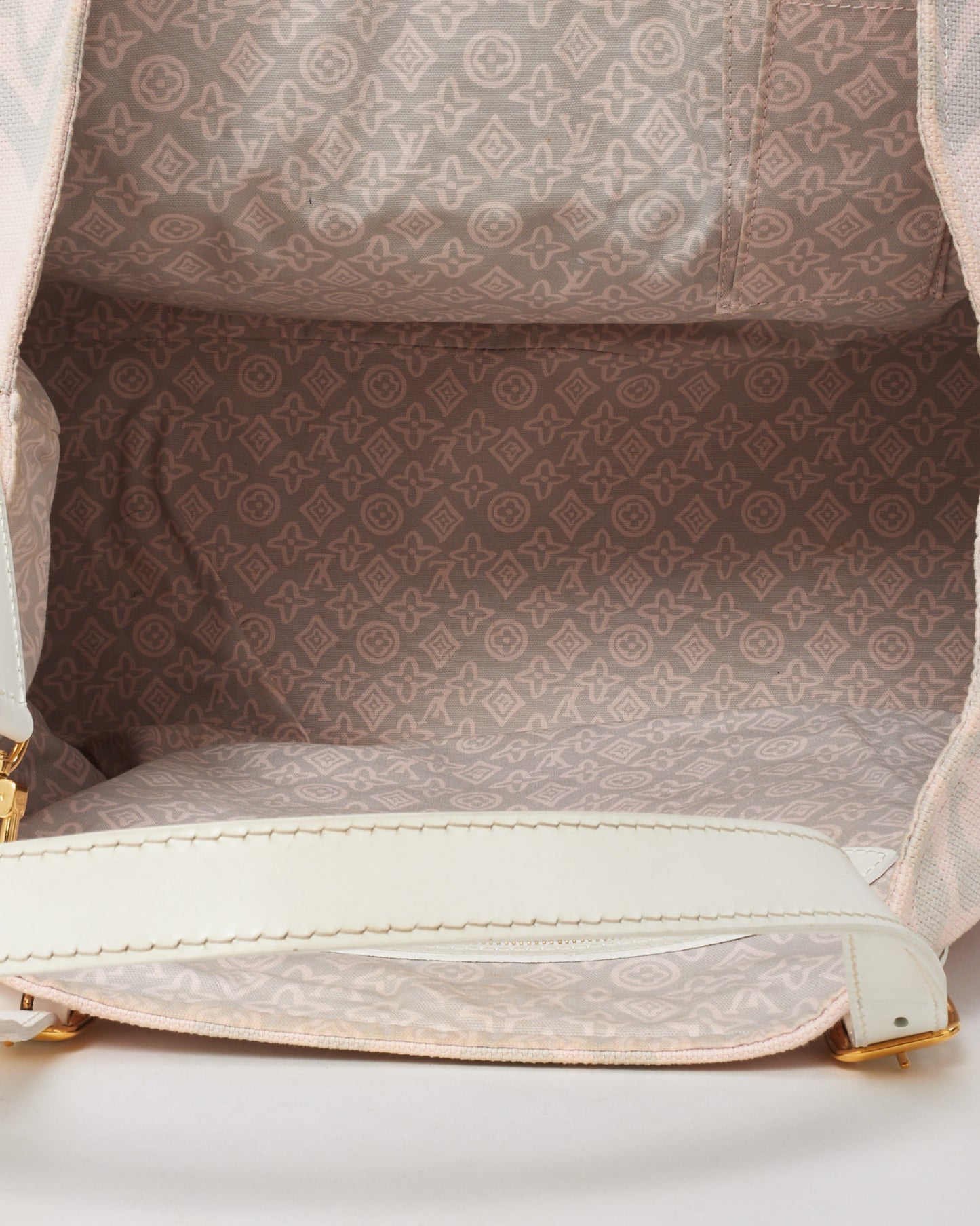Louis Vuitton Pink and Grey Monogram Canvas Tahitienne Cabas Tote GM