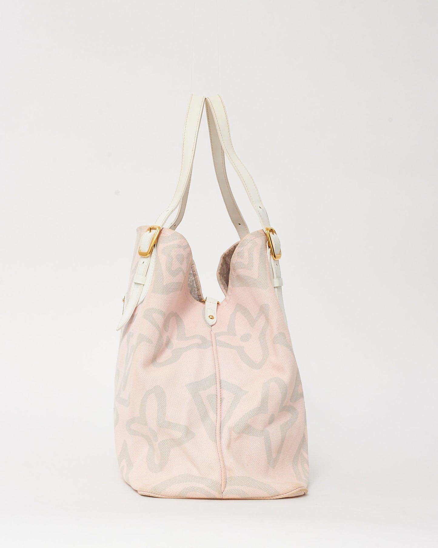 Louis Vuitton Pink and Grey Monogram Canvas Tahitienne Cabas Tote GM