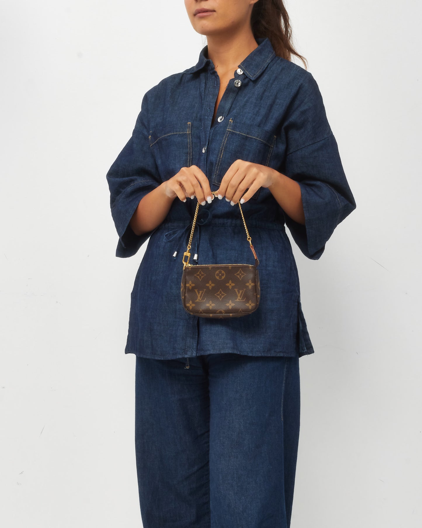 Louis Vuitton Monogram Coated Canvas Mini Pochette Accessoires