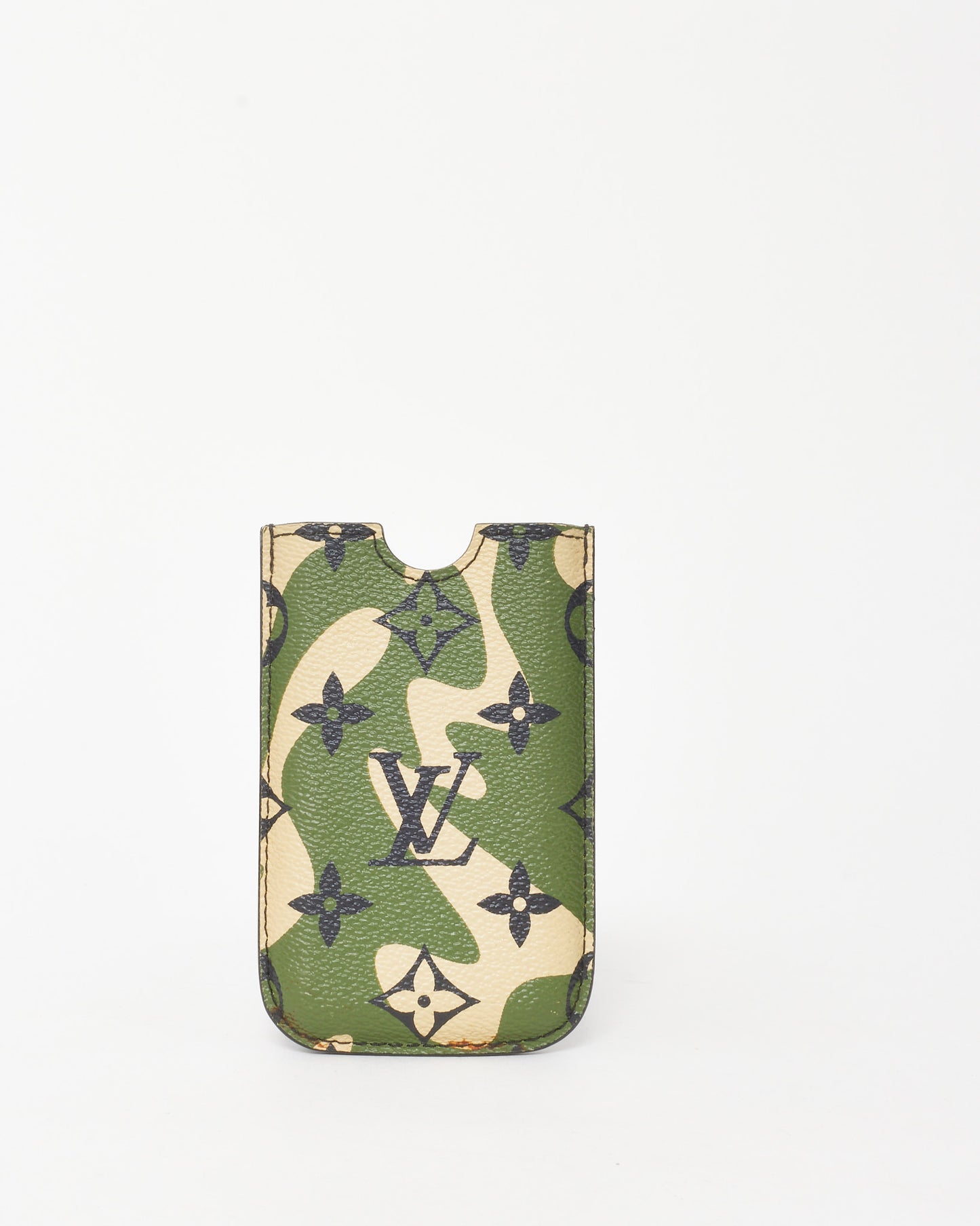 Louis Vuitton Takashi Murakami Green Monogramouflage Camouflage Phone Case Muffler