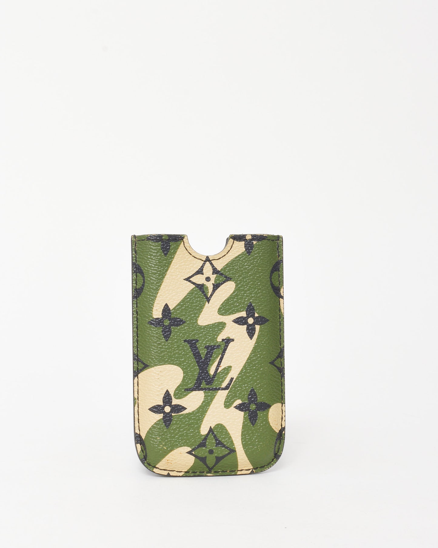 Louis Vuitton Takashi Murakami Green Monogramouflage Camouflage Phone Case Muffler