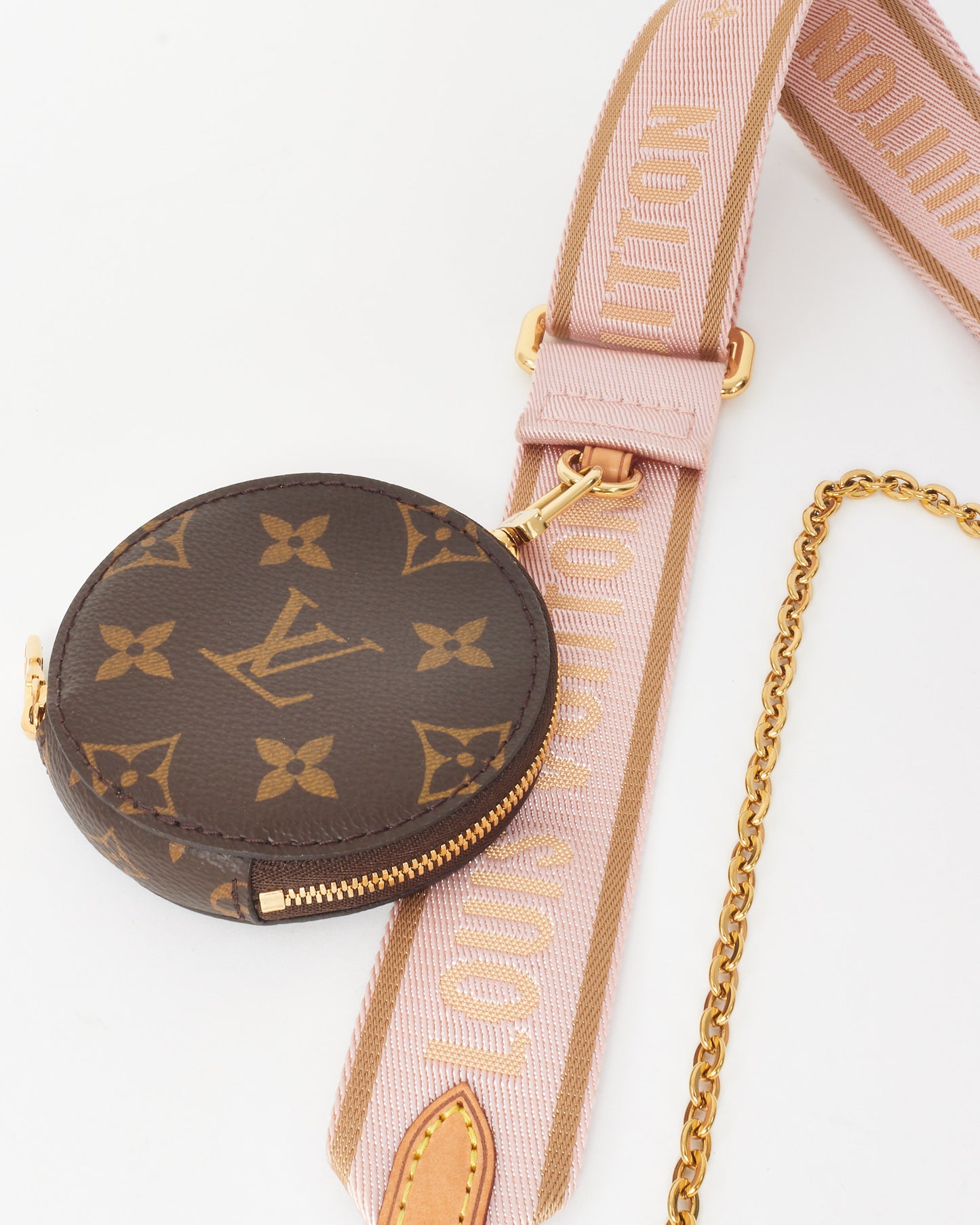 Louis Vuitton Monogram Coated Canvas Pink Multi Pochette Accessoires Crossbody Bag