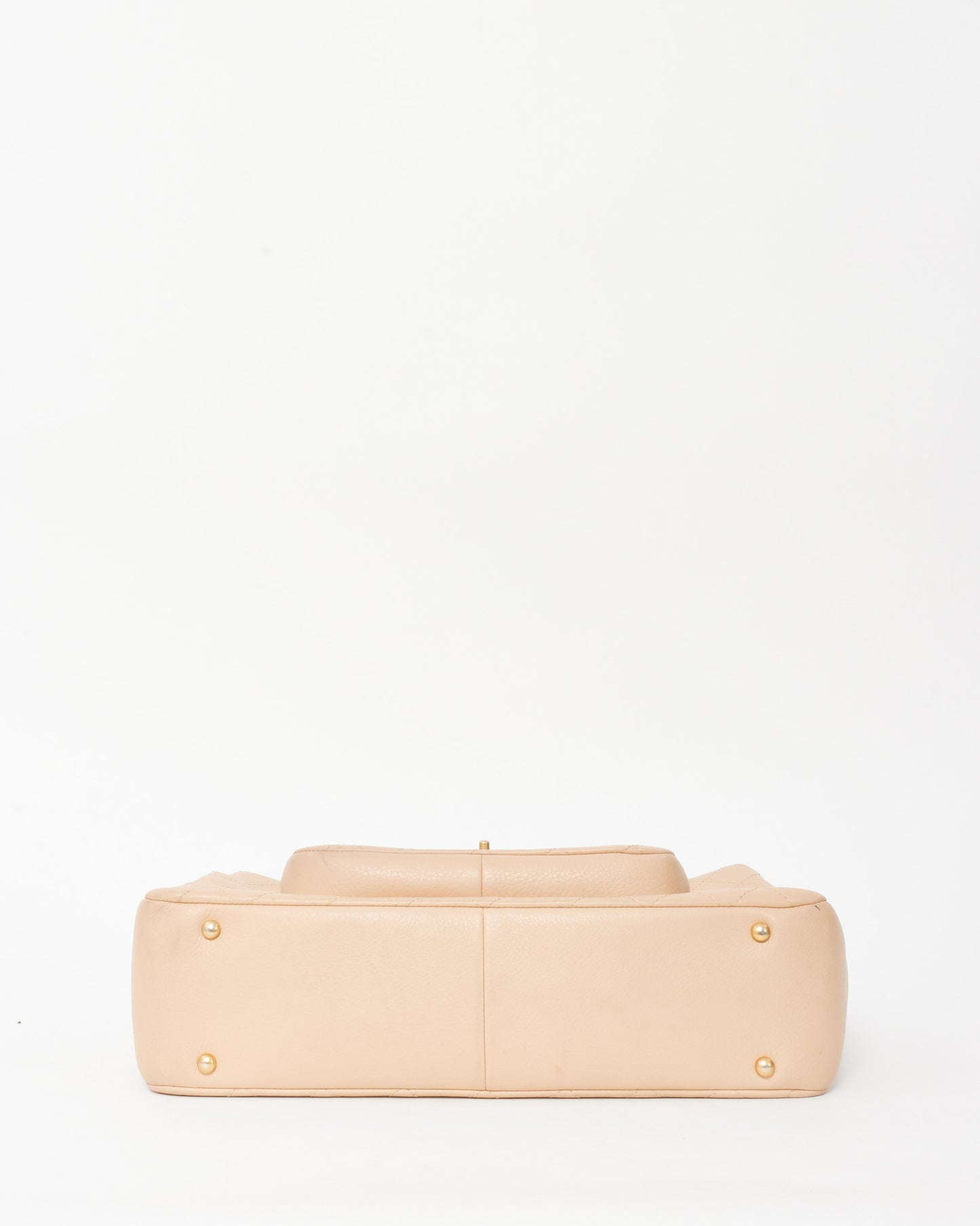 Chanel Beige Caviar Leather Large Archi Chic Shopping Tot Bag GHW