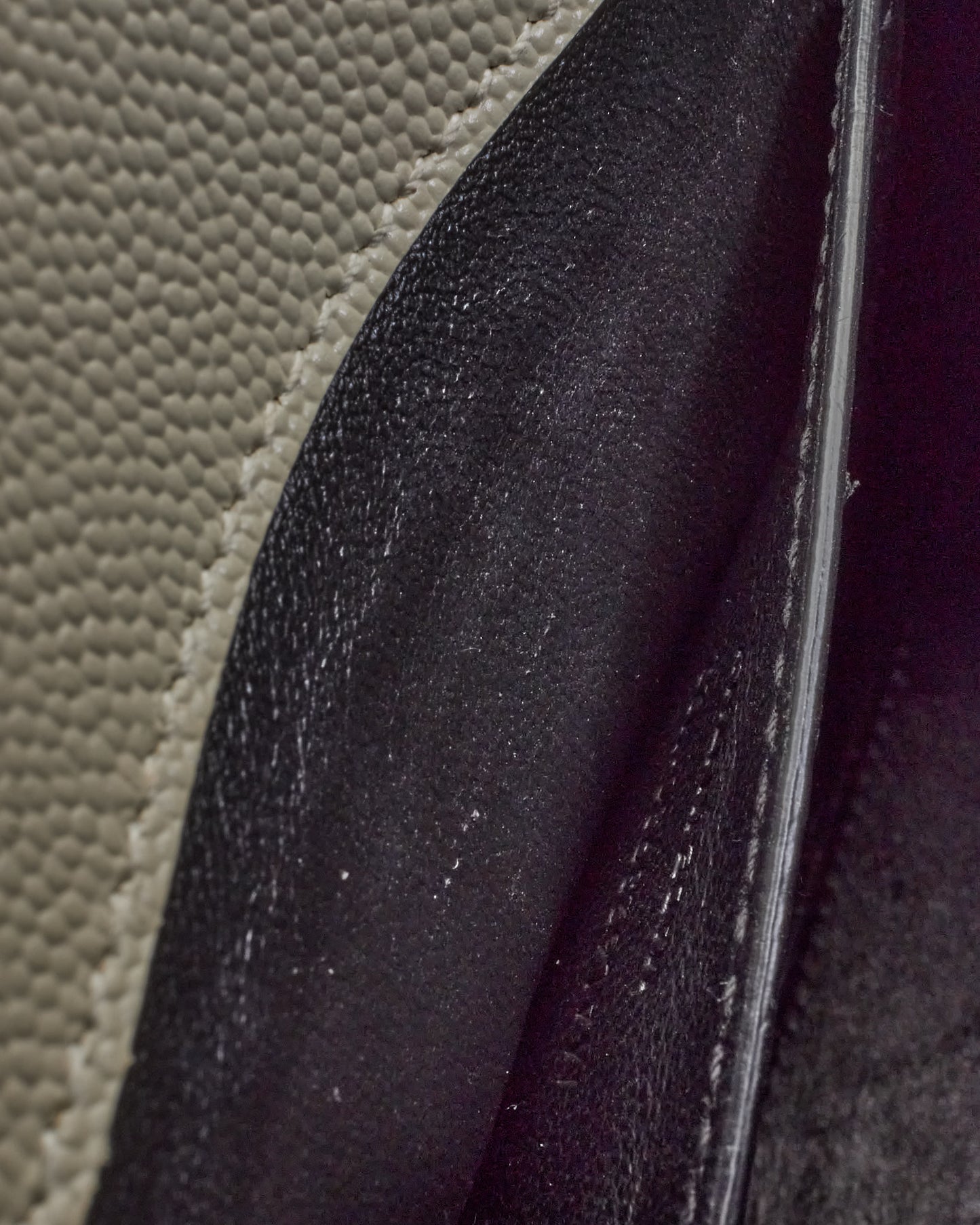 Saint Laurent White Leather Mini Cassandre Top Handle Bag