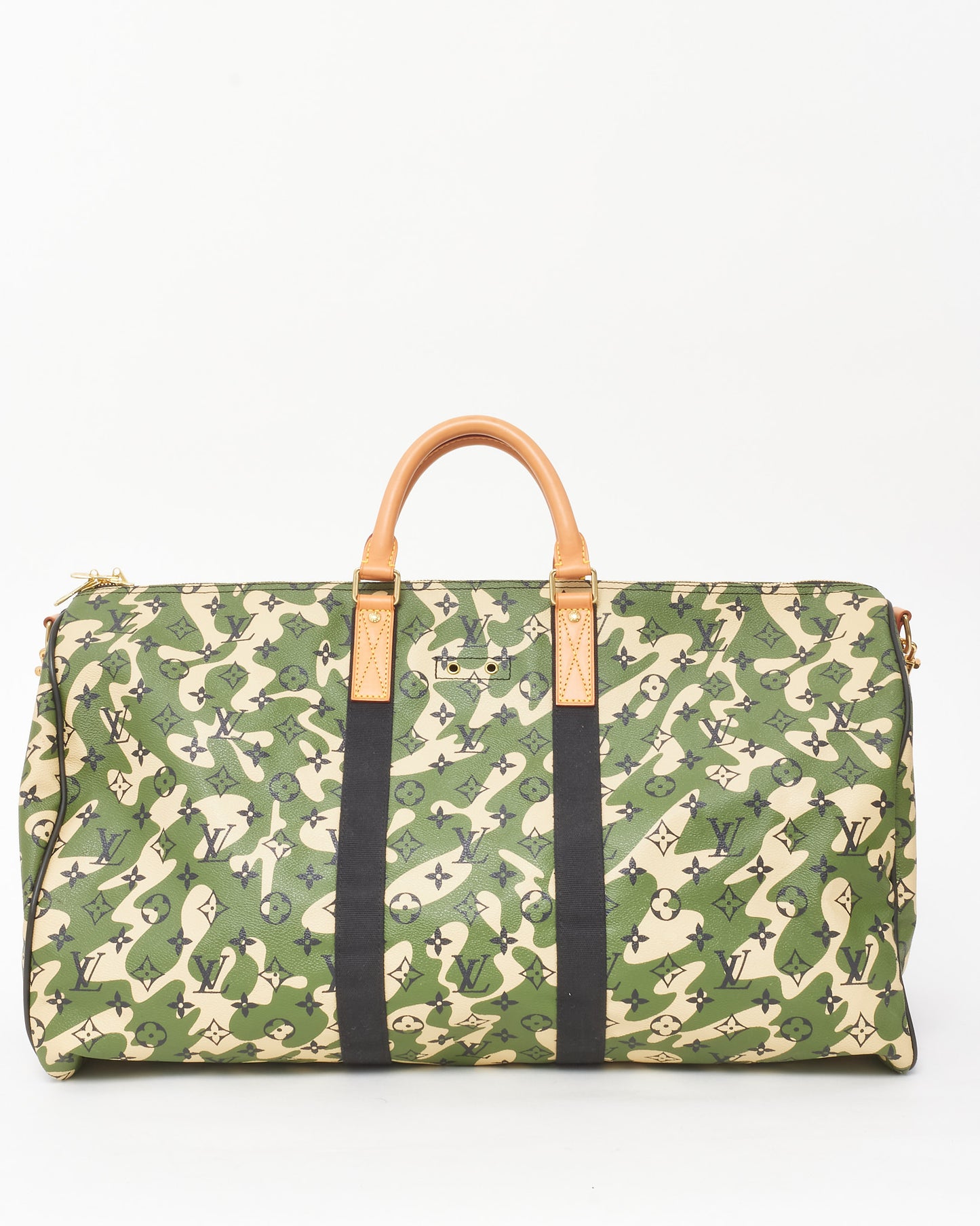 Louis Vuitton Takashi Murakami Green Monogramouflage Camouflage Keepall Bandoulière 55