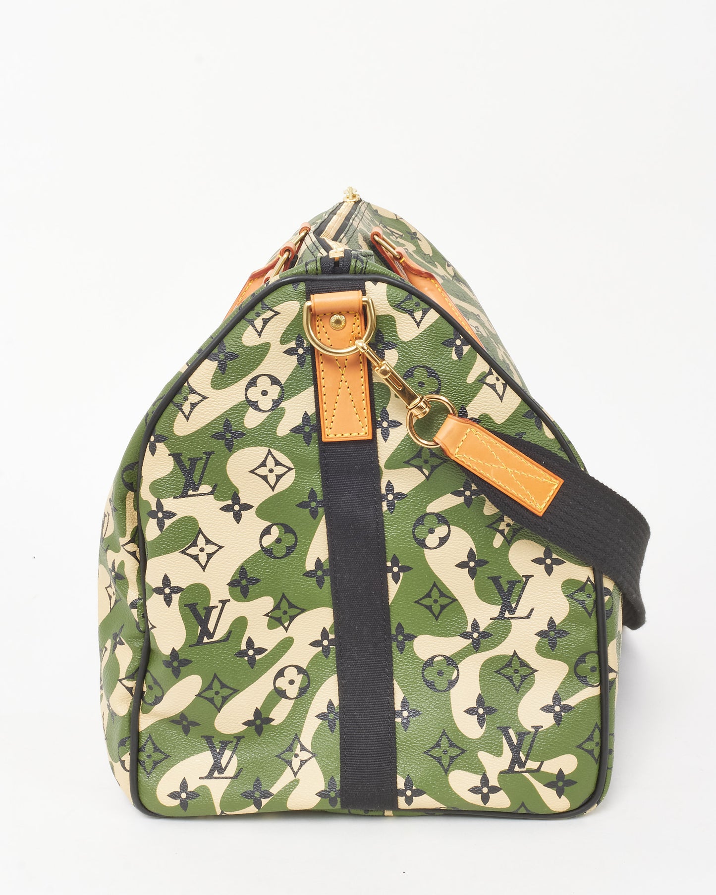 Louis Vuitton Takashi Murakami Green Monogramouflage Camouflage Keepall Bandoulière 55