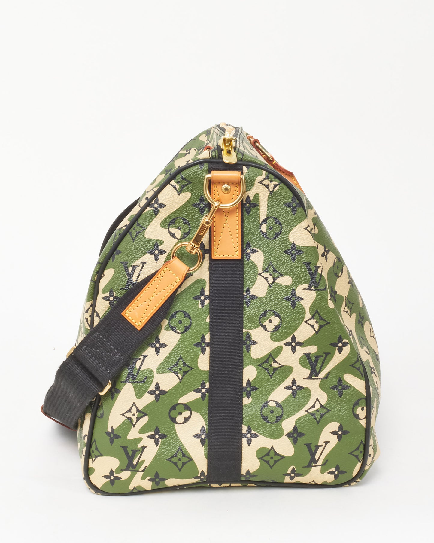 Louis Vuitton Takashi Murakami Green Monogramouflage Camouflage Keepall Bandoulière 55