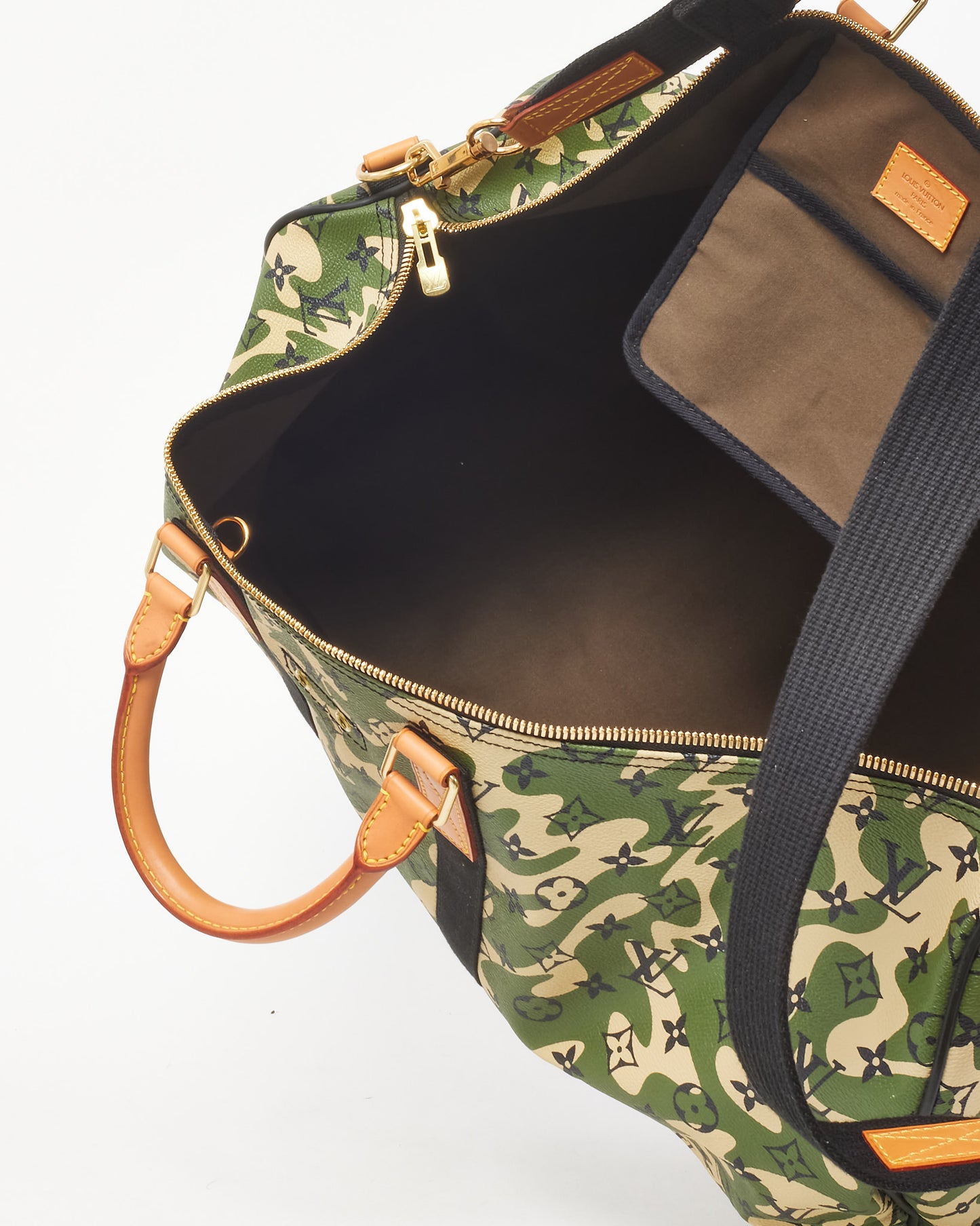 Louis Vuitton Takashi Murakami Green Monogramouflage Camouflage Keepall Bandoulière 55