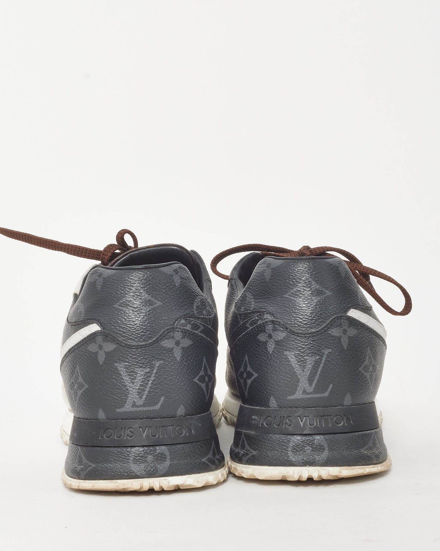 Louis Vuitton Men's Brown/White Monogram Coated Canvas Run Away Sneakers - 8.5 MEN