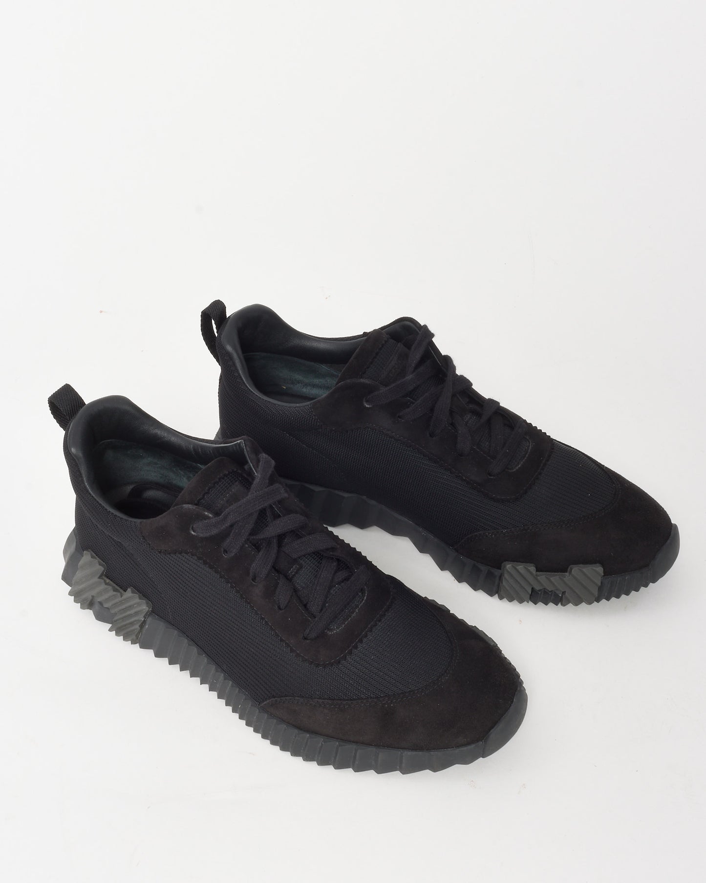 Hermès Men's Black Knit Mesh Bouncing Sneakers - 43.5 MEN