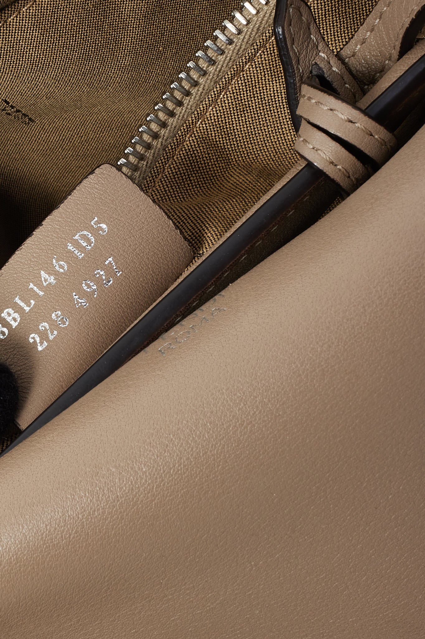 Fendi Dove Grey Leather Small By The Way 2-Bag Satchel Bag