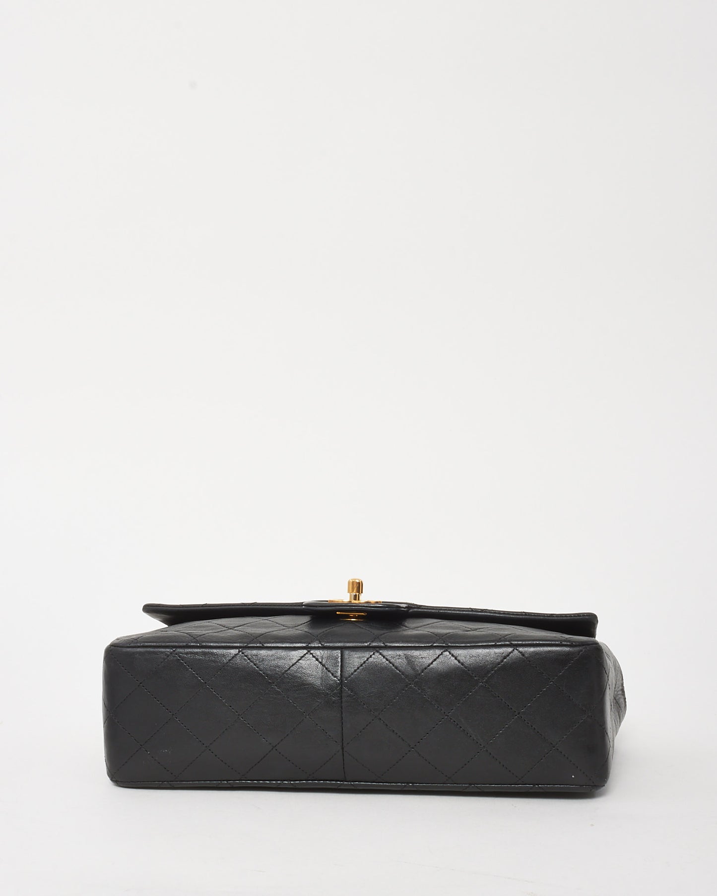 Chanel Vintage Black Lambskin Medium Single Flap Bag 24K GHW