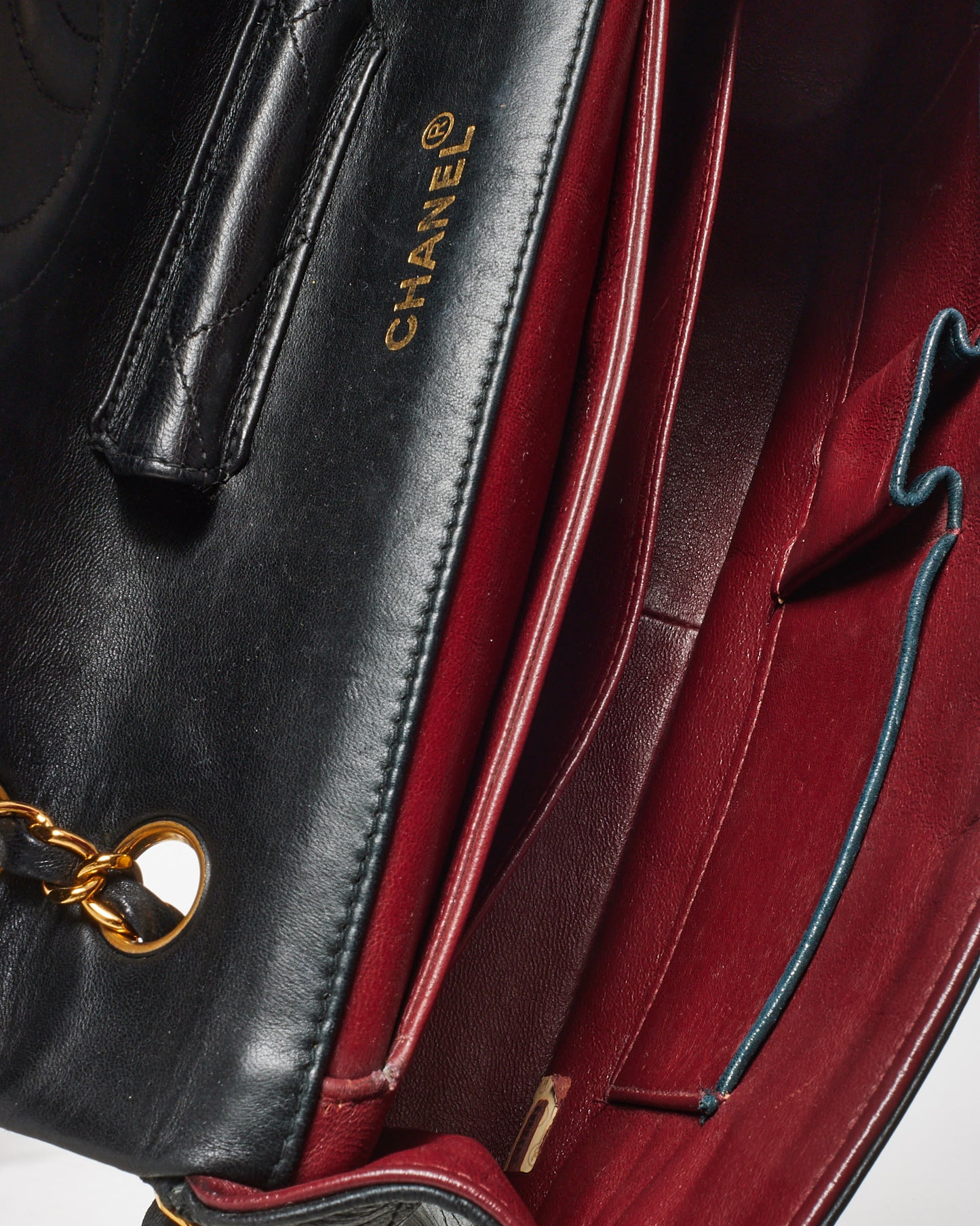 Chanel Vintage Black Lambskin Medium Single Flap Bag 24K GHW