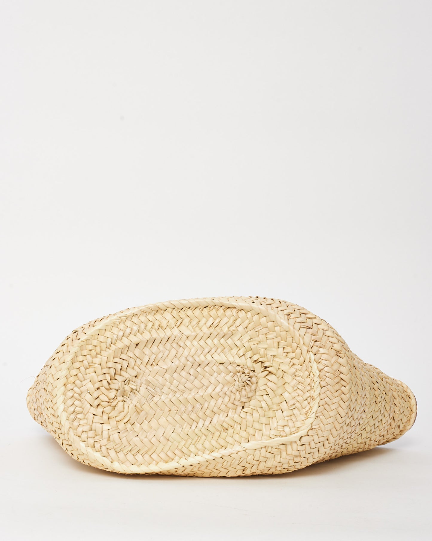 Jacquemus Light Brown Leather and Straw The Soli Basket Bag