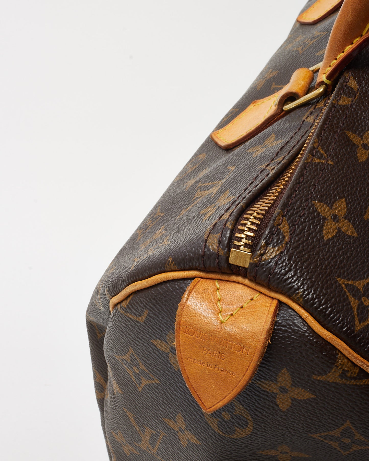 Louis Vuitton Monogram Coated Canvas Speedy 35 Bag