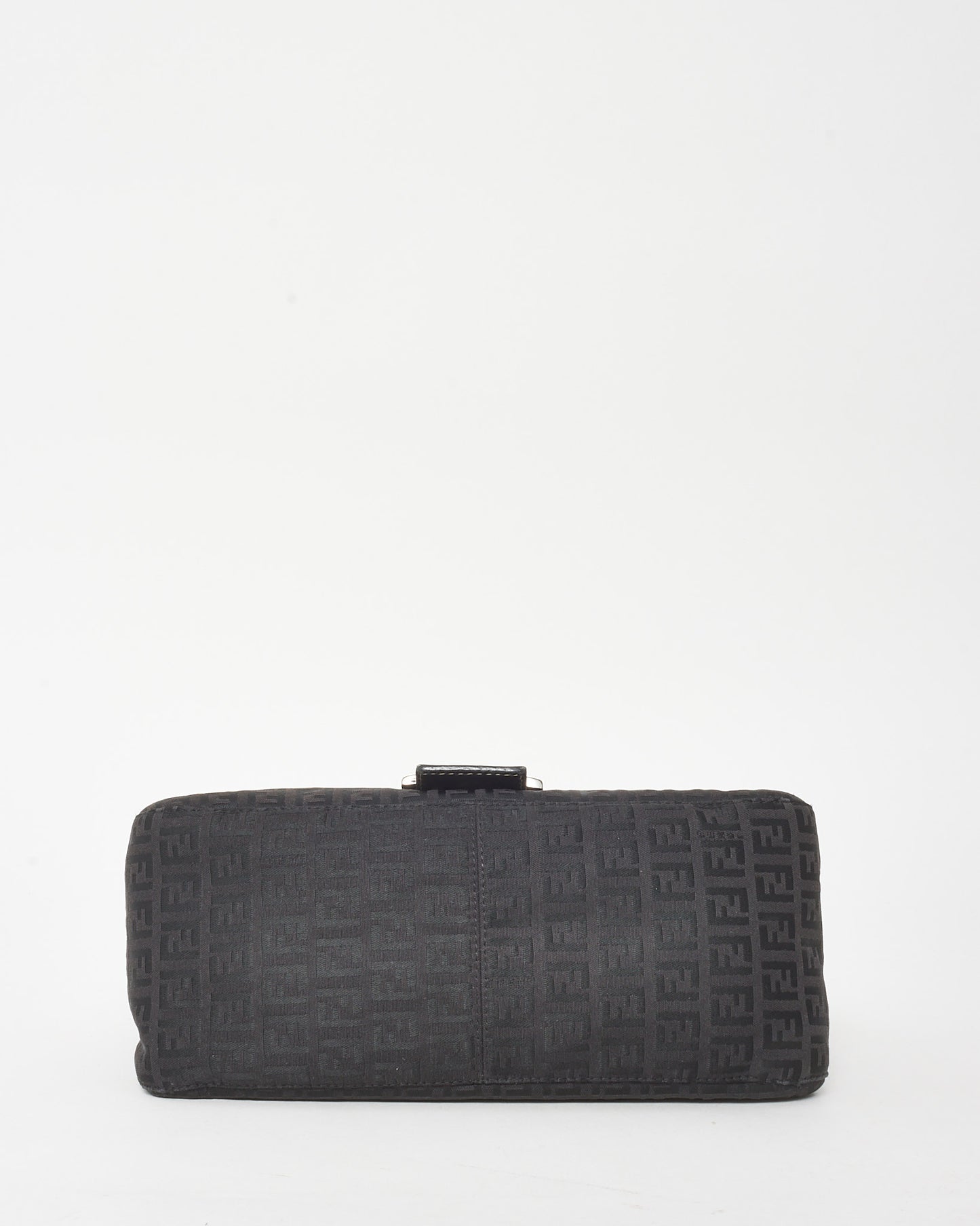 Fendi Dark Brown Zucchino Print Canvas Mamma Forever Baguette Shoulder Bag