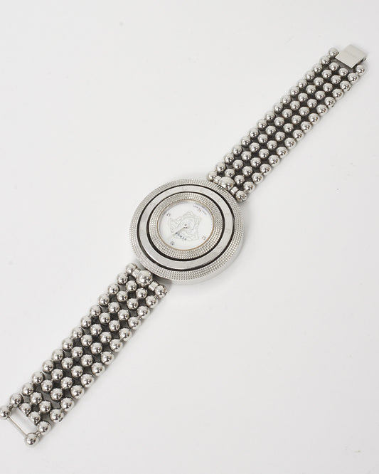 Versace Stainless Steel Sapphire Crystal VQT050015 Eon Rotating Ring Watch