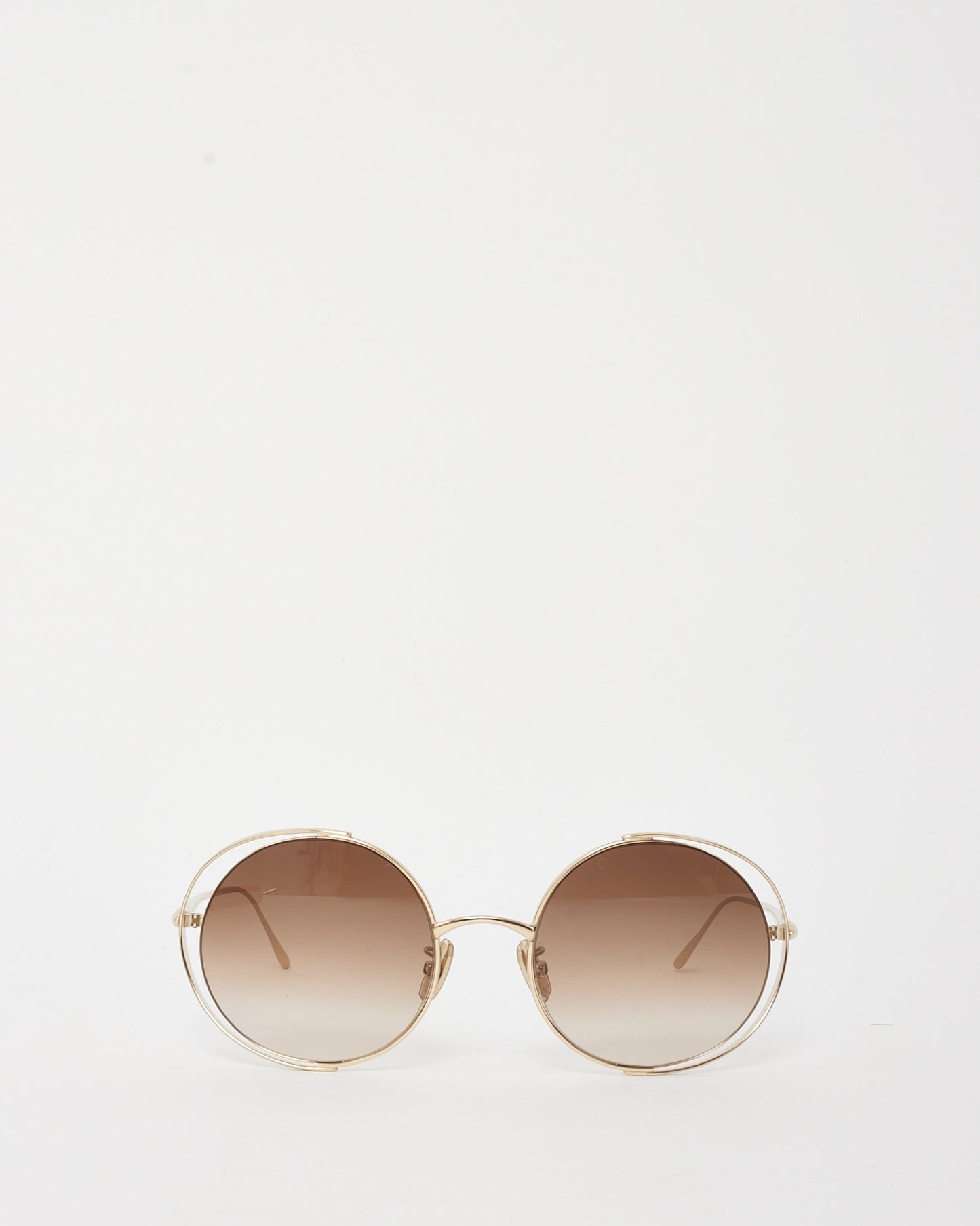 Loewe Gold Metal LW40149U Round Sunglasses