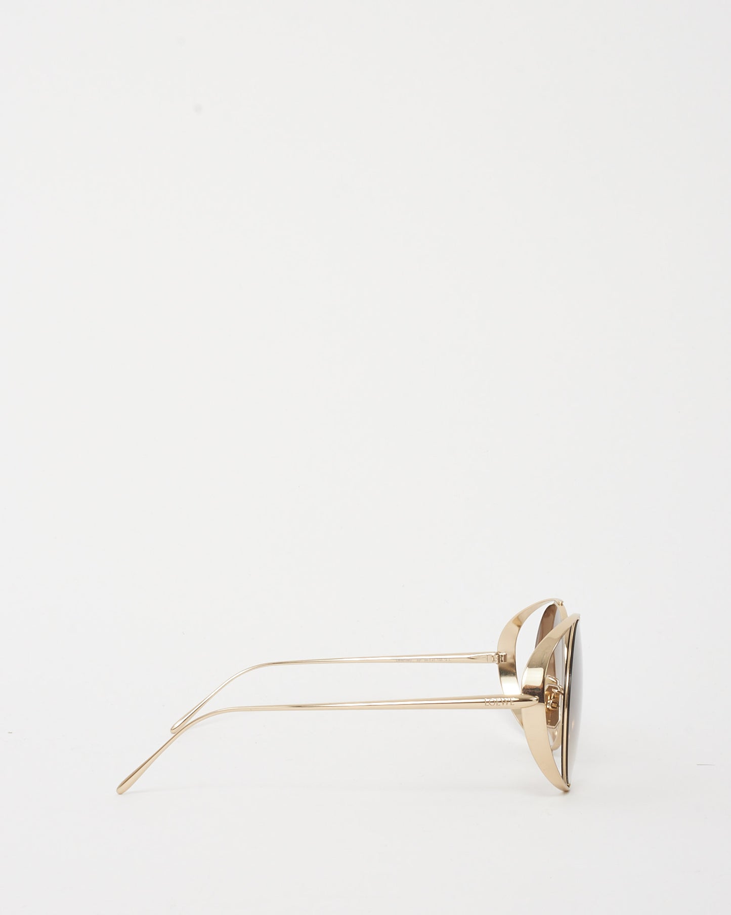 Loewe Gold Metal LW40149U Round Sunglasses