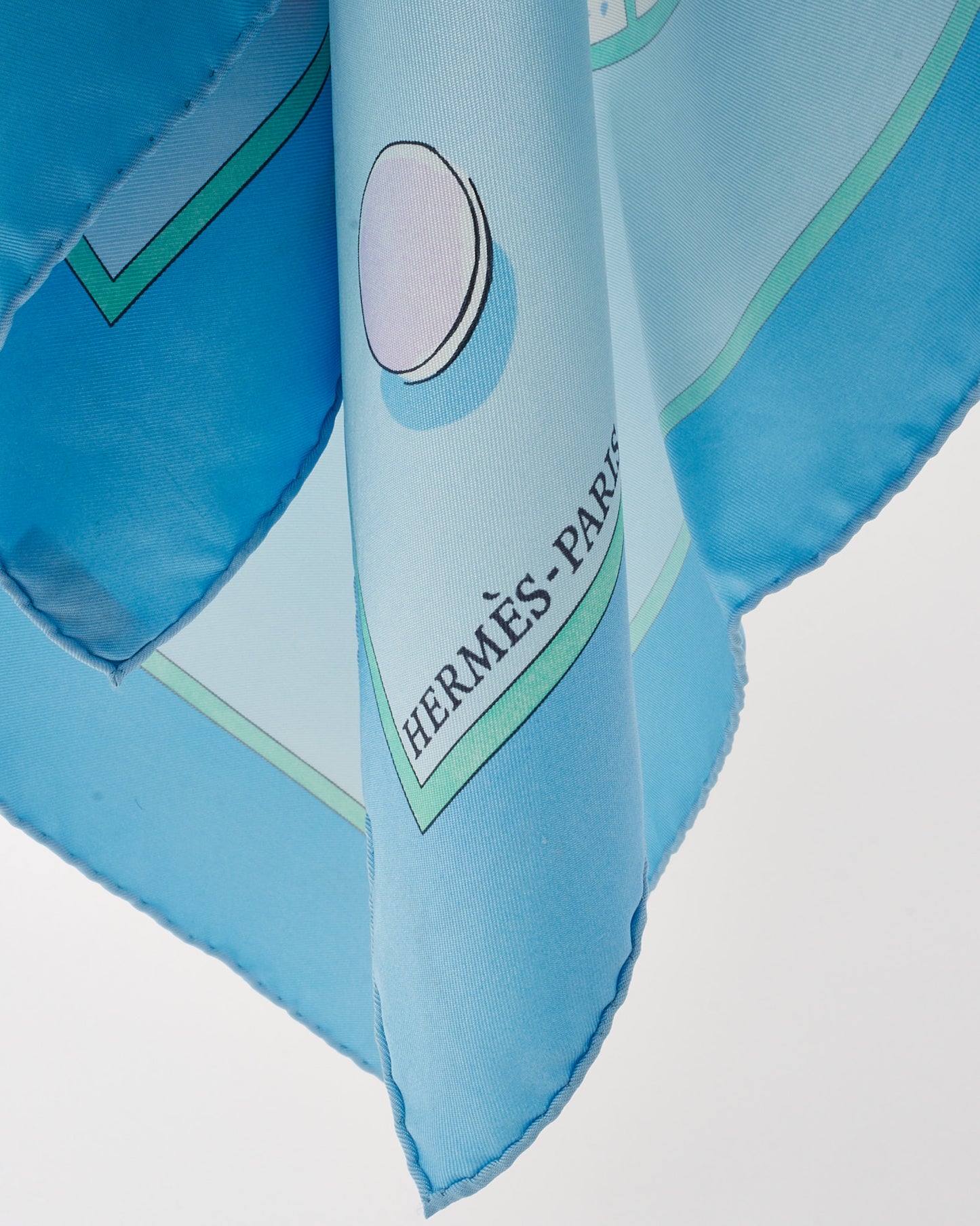 Hermès Blue/Purple/Multi "Le Jeu des Petits Bonheurs à Hermès" Silk Scarf