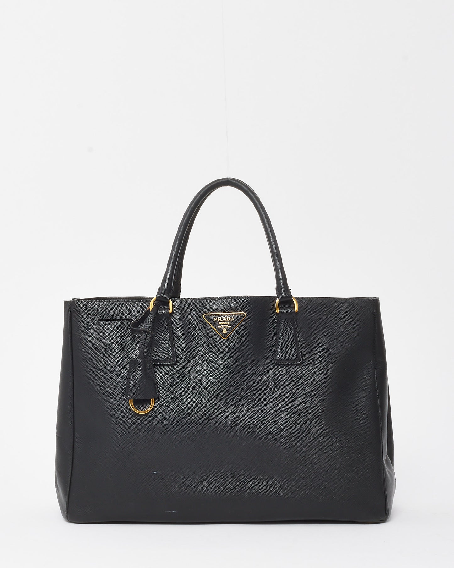 Prada Black Saffiano Leather Large Lux Tote Bag