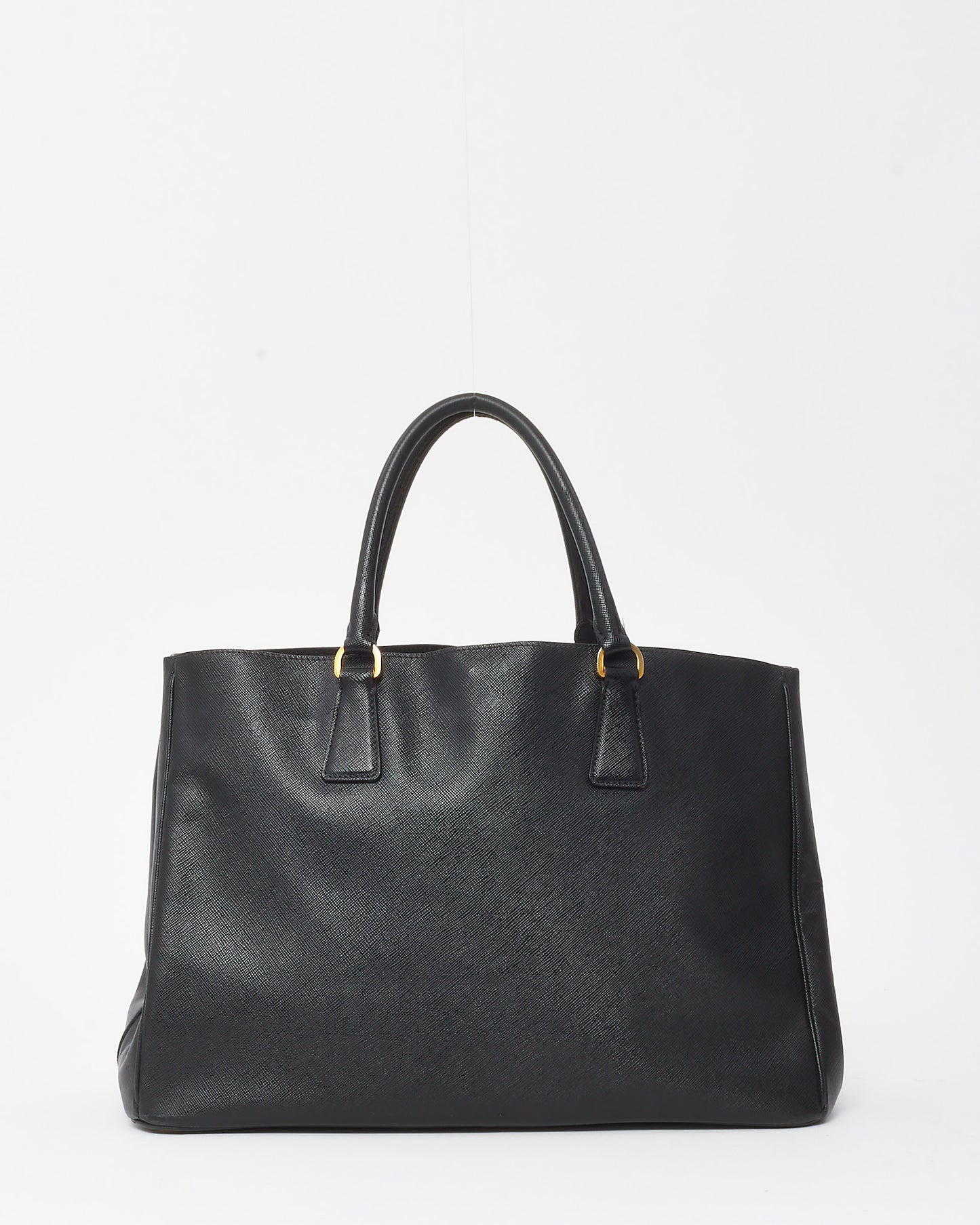 Prada Black Saffiano Leather Large Lux Tote Bag