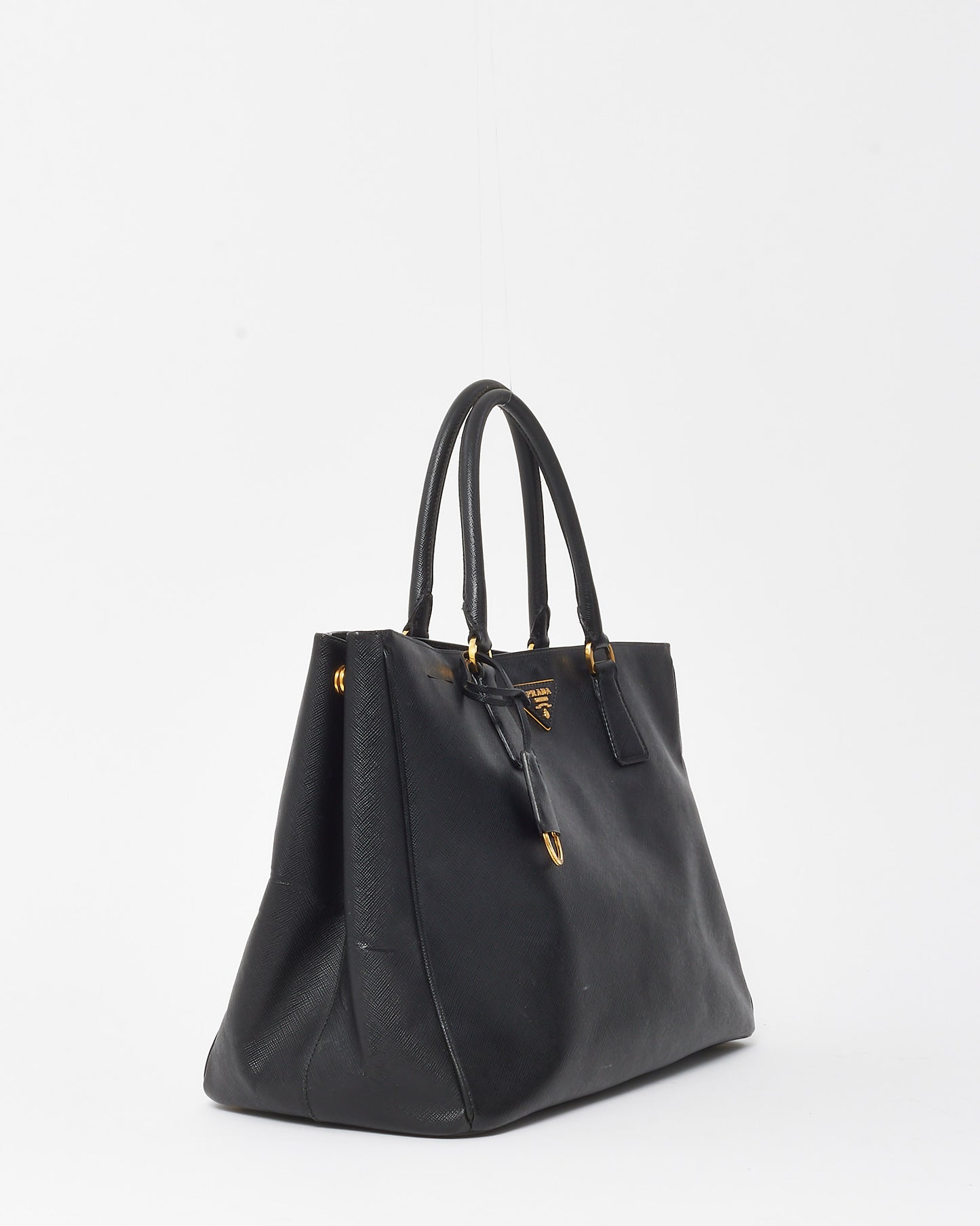 Prada Black Saffiano Leather Large Lux Tote Bag