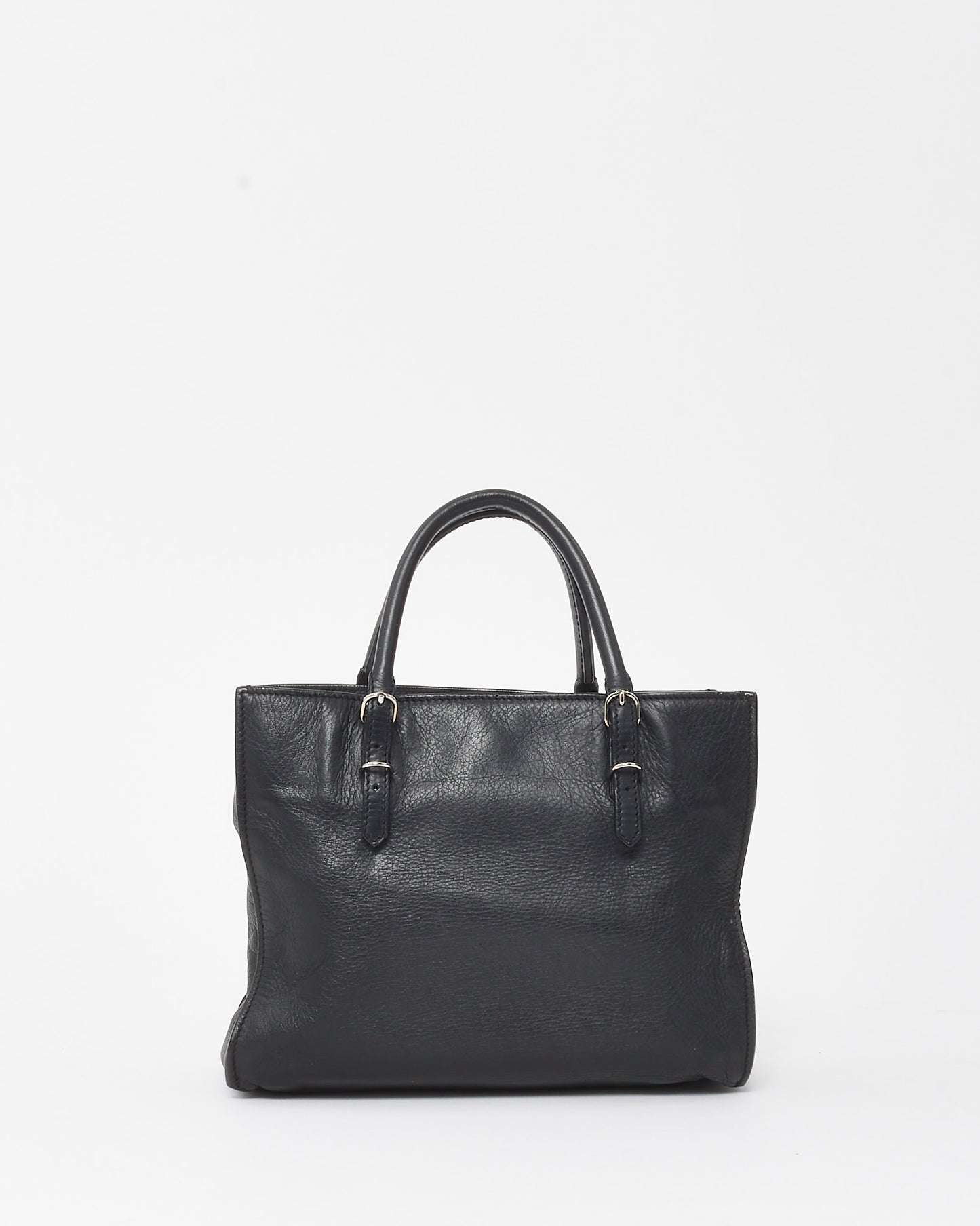 Balenciaga Black Calfskin Papier Mini A4 Zip Around Tote with Strap