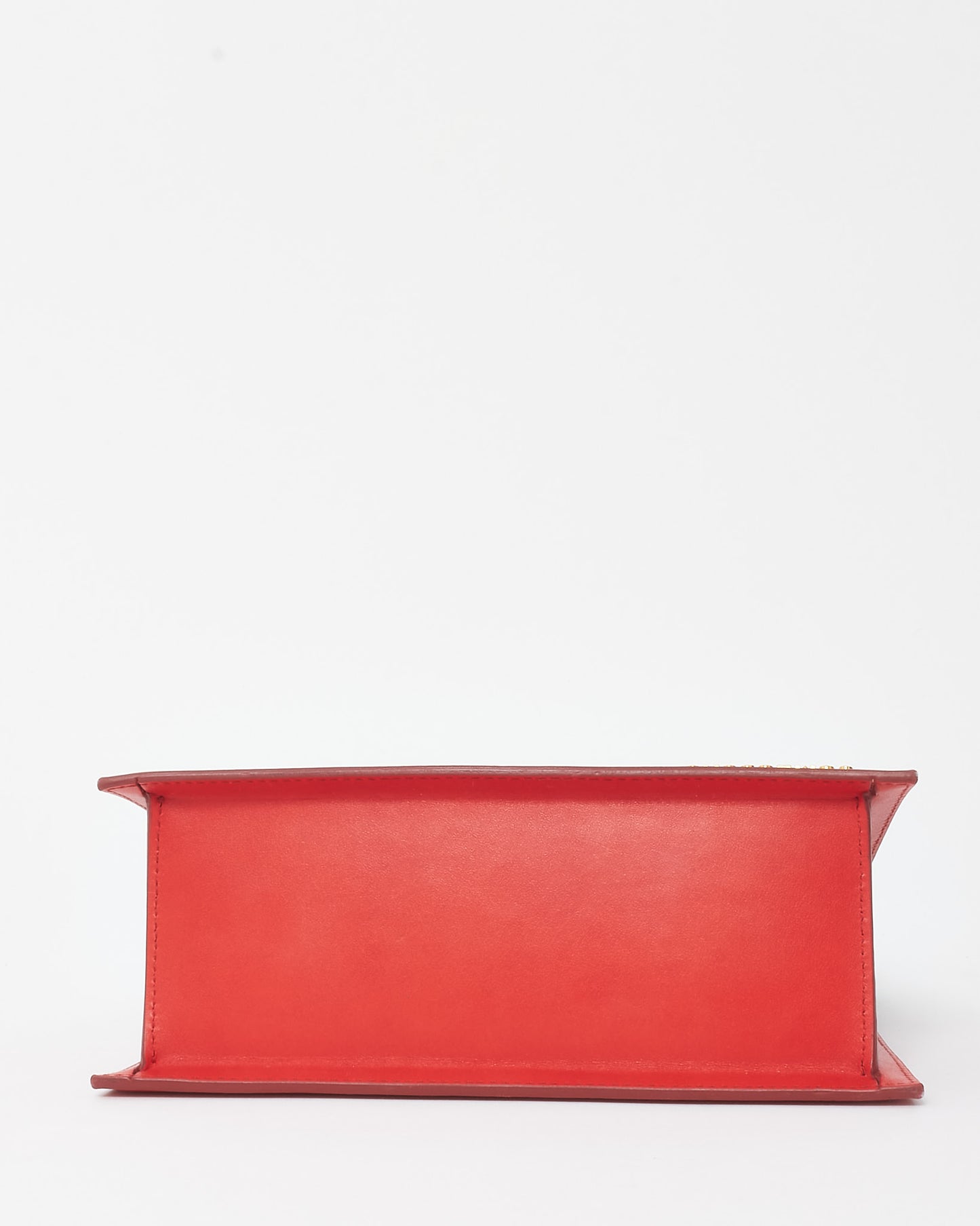 Jacquemus Red Leather "Le Grand Chiquito" Bag w/ Strap
