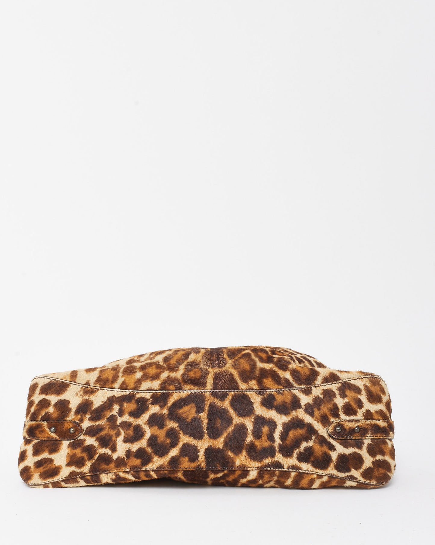 Prada Vintage Leopard Pony Fur Cavallino Shoulder Bag