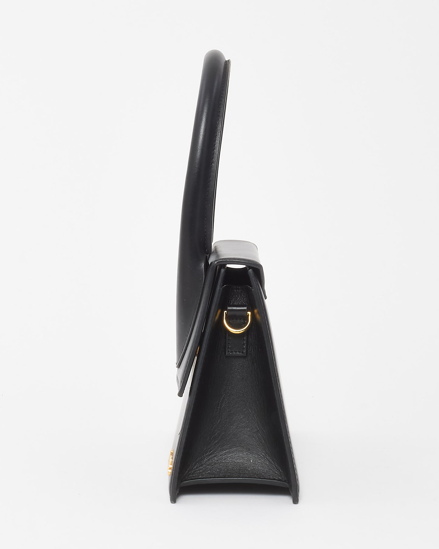 Jacquemus Black Leather "Le Grand Chiquito" Bag w/ Strap