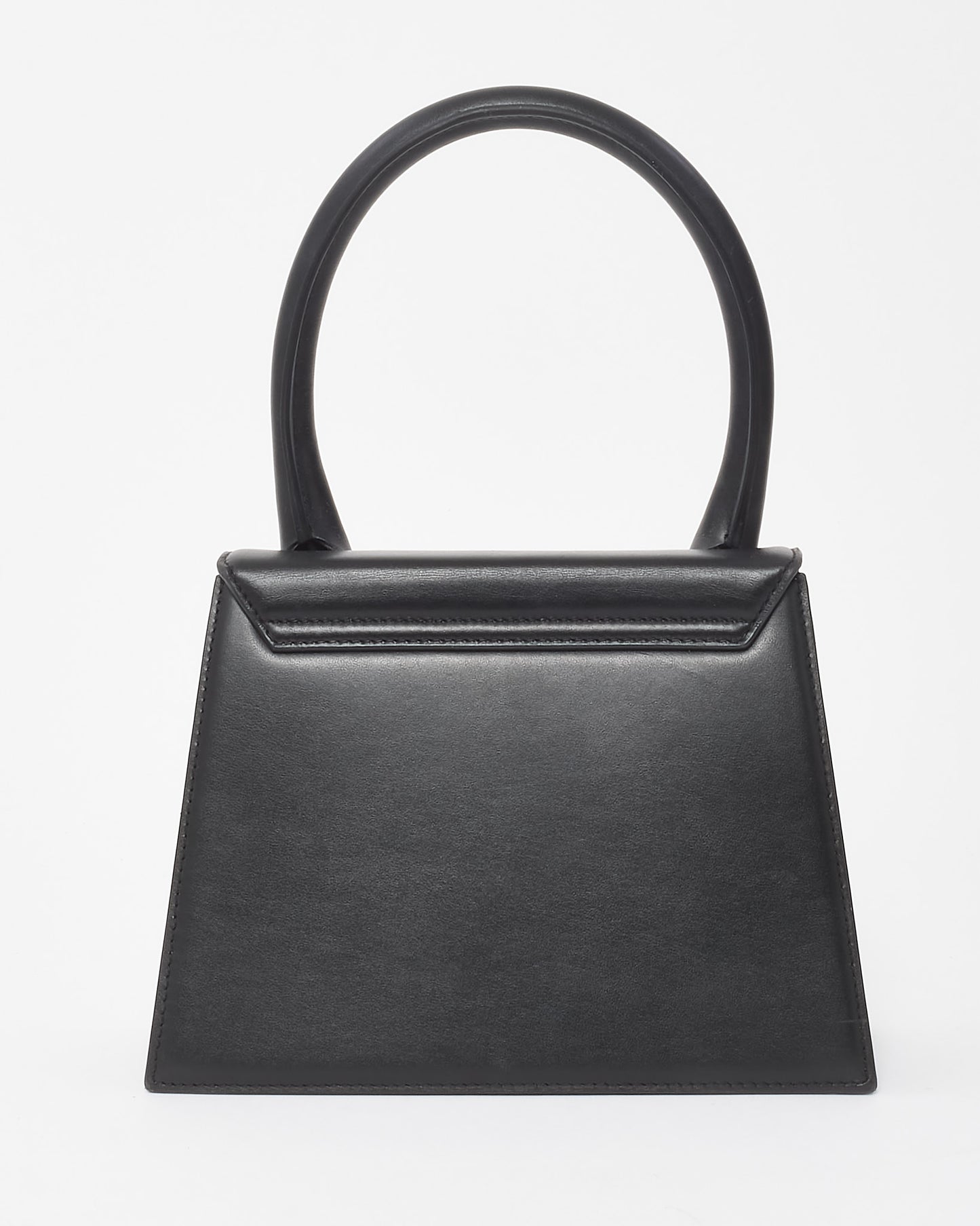 Jacquemus Black Leather "Le Grand Chiquito" Bag w/ Strap