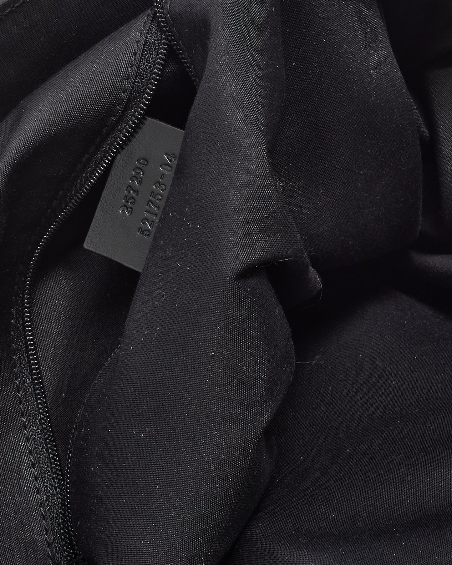 Gucci Black GG Monogram Nylon Leather Trim Full Moon Large Tote Bag