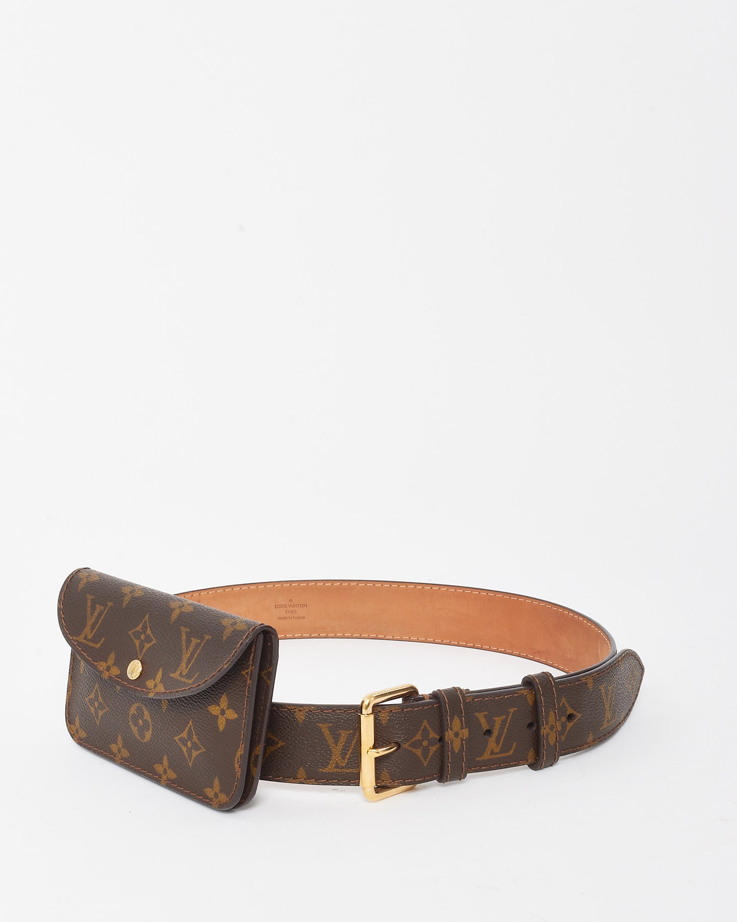 Louis Vuitton Monogram Canvas Monogram Pochette Solo Belt - 90/36